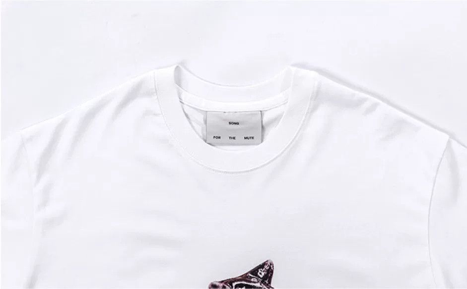 Song For The Mute SFTM 22.1 Cat Print White T-Shirt Size US M / EU 48-50 / 2 - 3 Thumbnail