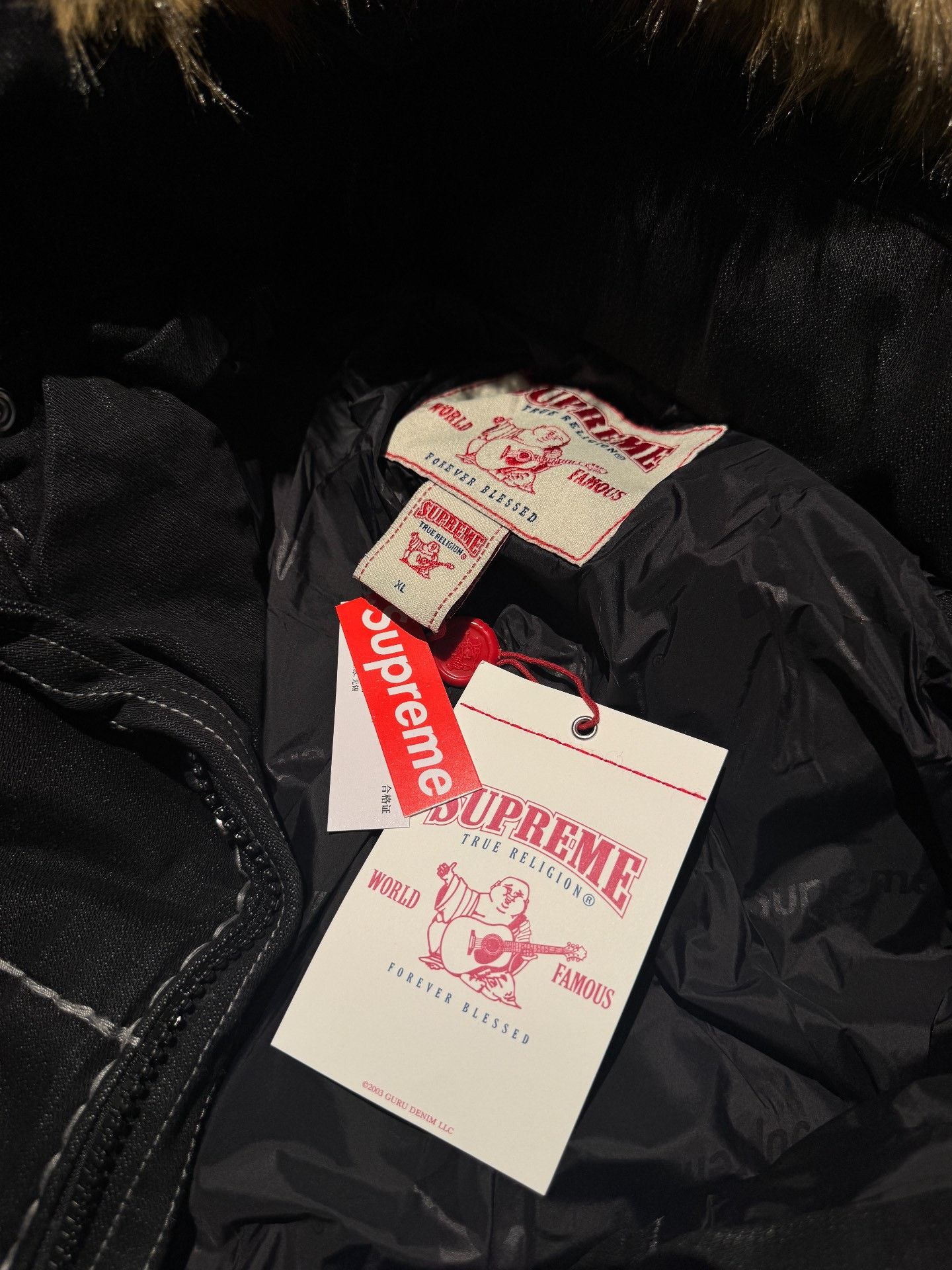 Supreme Supreme x TRUE RELIGION FW25 Puffer Jacket Size US XL / EU 56 / 4 - 5 Thumbnail