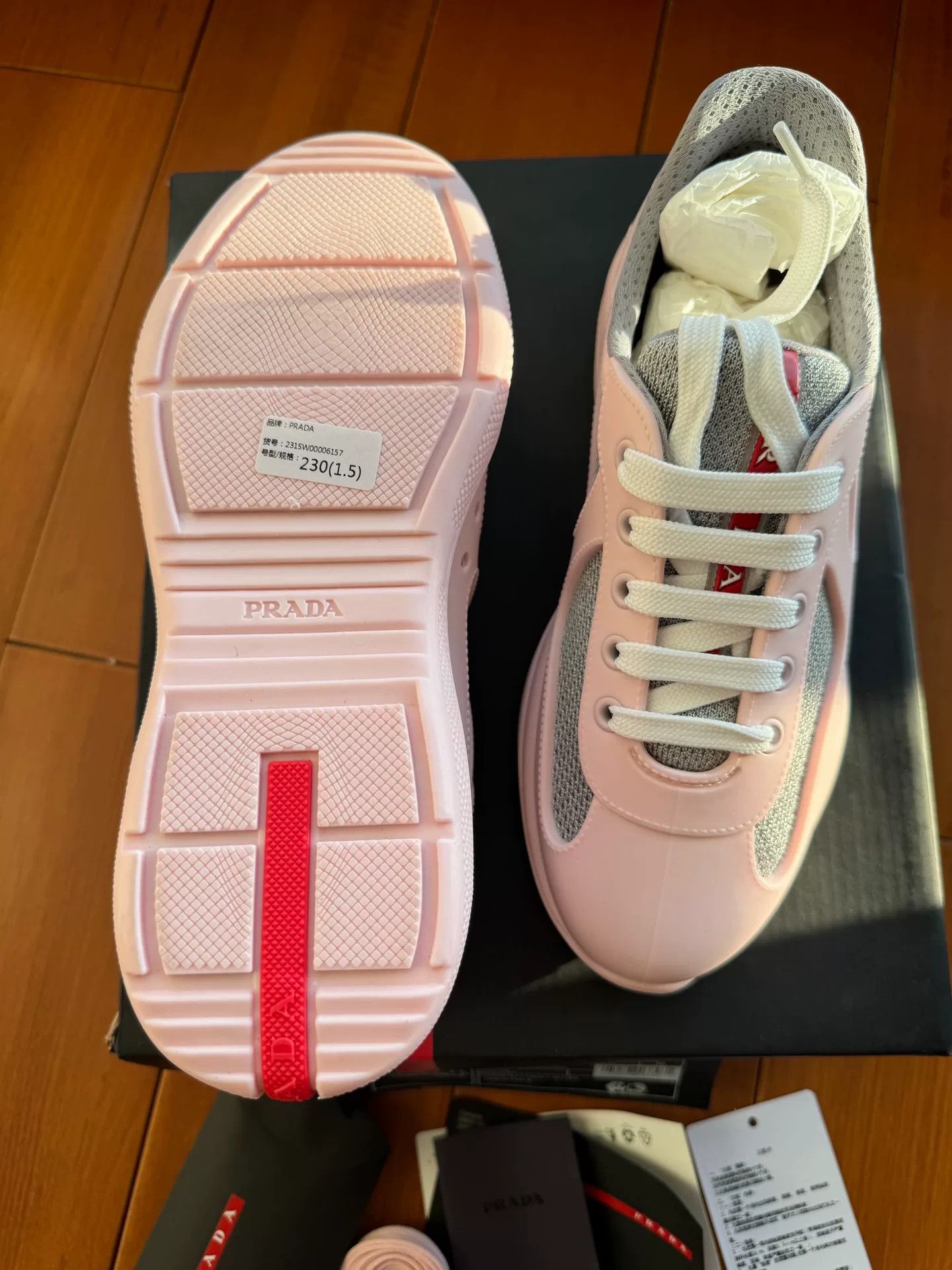 Prada Prada America's Cup Limited Pink Size US 5 / IT 35 - 3 Thumbnail