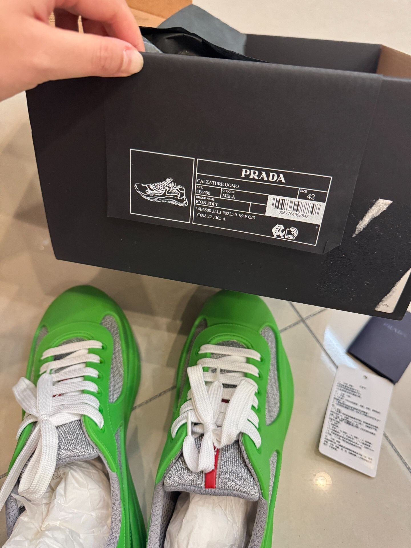 Prada Prada America's Cup Limited Green Size US 9 / EU 42 - 4 Thumbnail