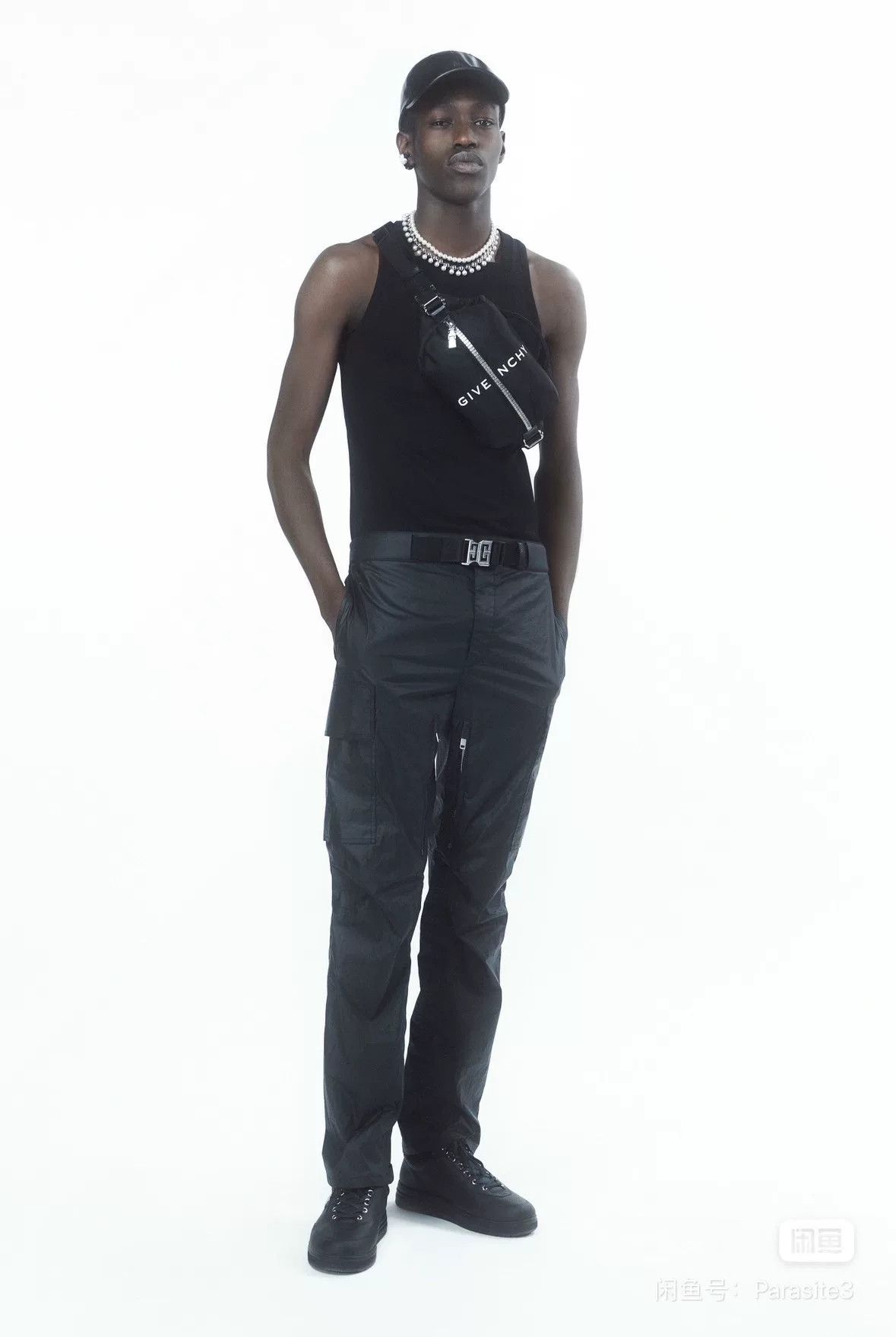 Givenchy Givenchy by MMW Logo Belt Cargo Pants Size US 31 - 6 Thumbnail