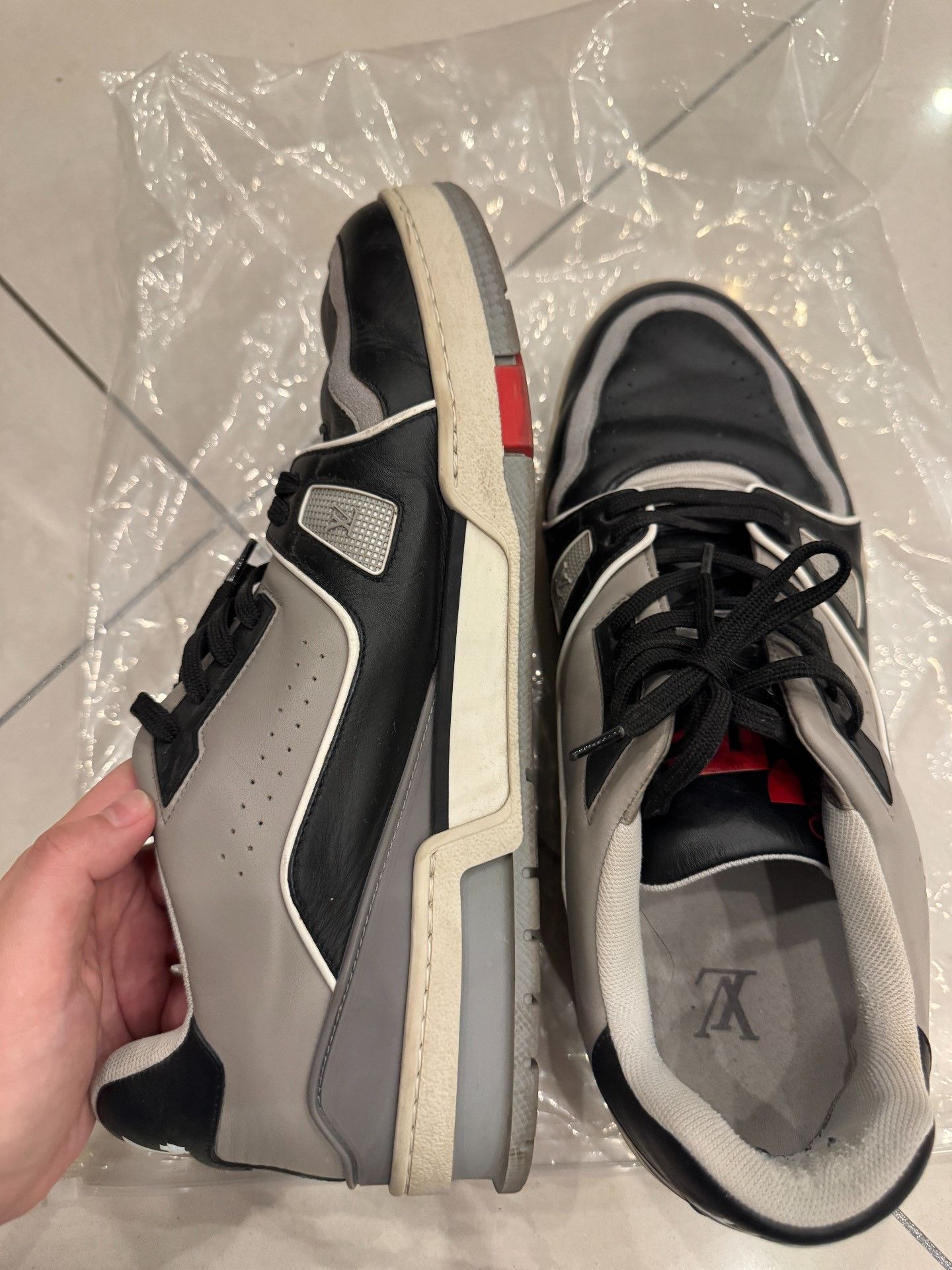 Louis Vuitton Louis Vuitton Original Black Cement Trainer Size US 9.5 / EU 42-43 - 3 Thumbnail