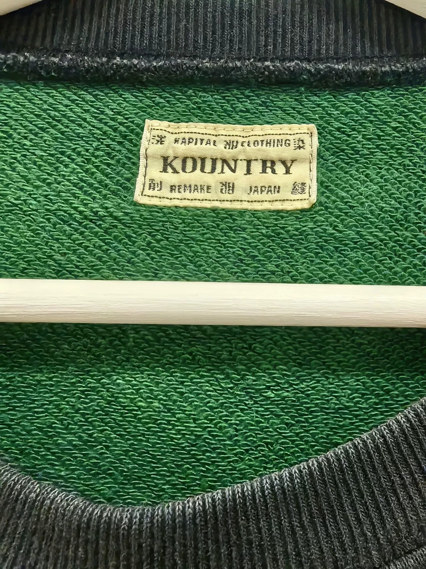 Kapital Kapital Yellow-Green Bone Crewneck Sweatshirt Size US M / EU 48-50 / 2 - 5 Thumbnail