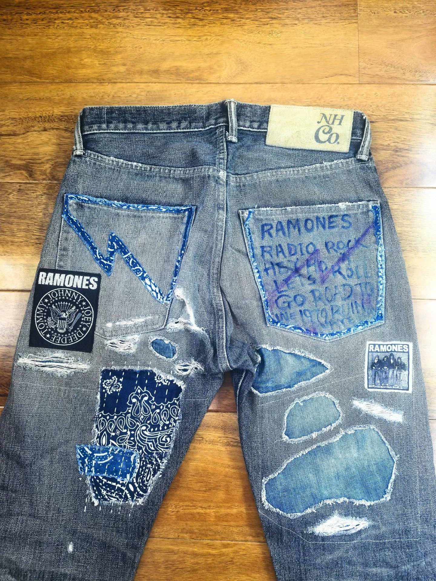 Neighborhood Neighborhood Ramones DIY Denim Jeans Size US 32 / EU 48 - 5 Thumbnail