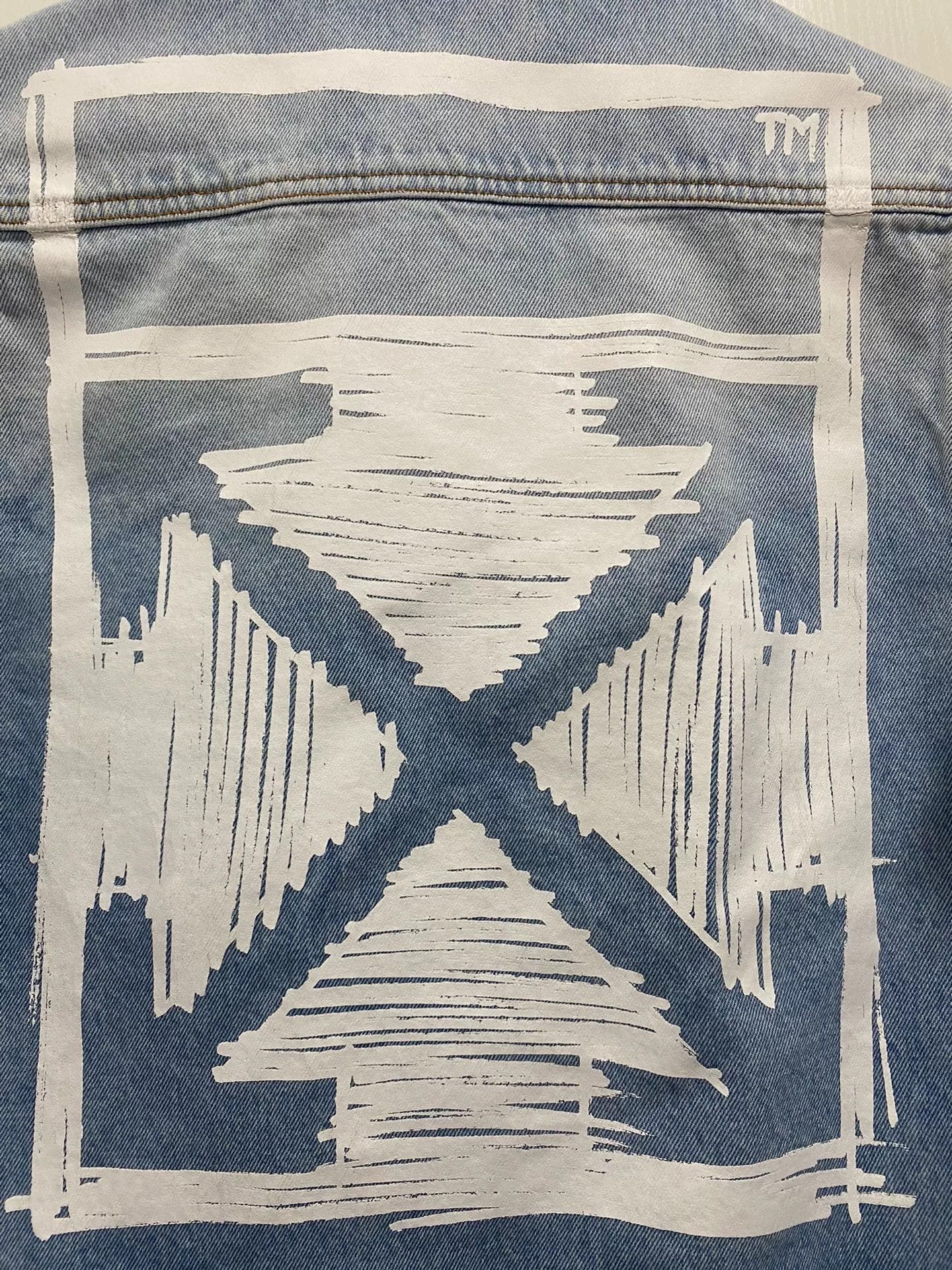Off-White OFF WHITE Washed Denim Jacket Size US S / EU 44-46 / 1 - 3 Thumbnail