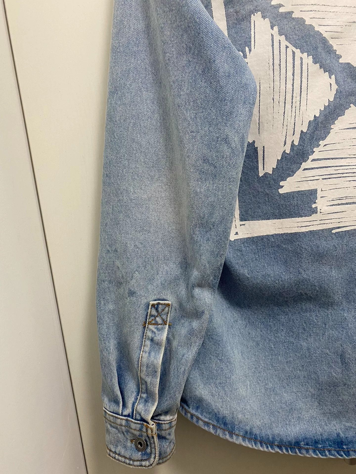 Off-White OFF WHITE Washed Denim Jacket Size US S / EU 44-46 / 1 - 5 Thumbnail