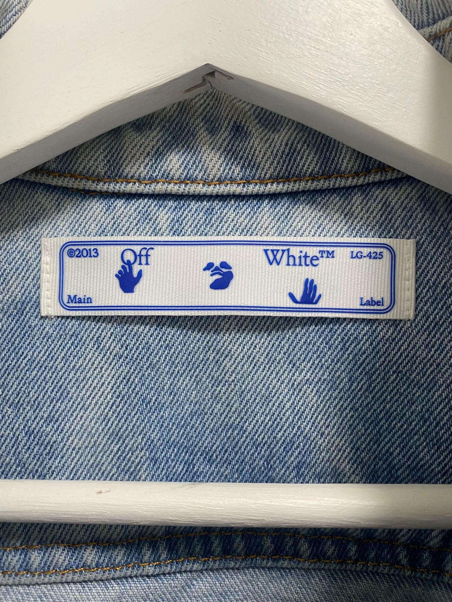 Off-White OFF WHITE Washed Denim Jacket Size US S / EU 44-46 / 1 - 4 Thumbnail