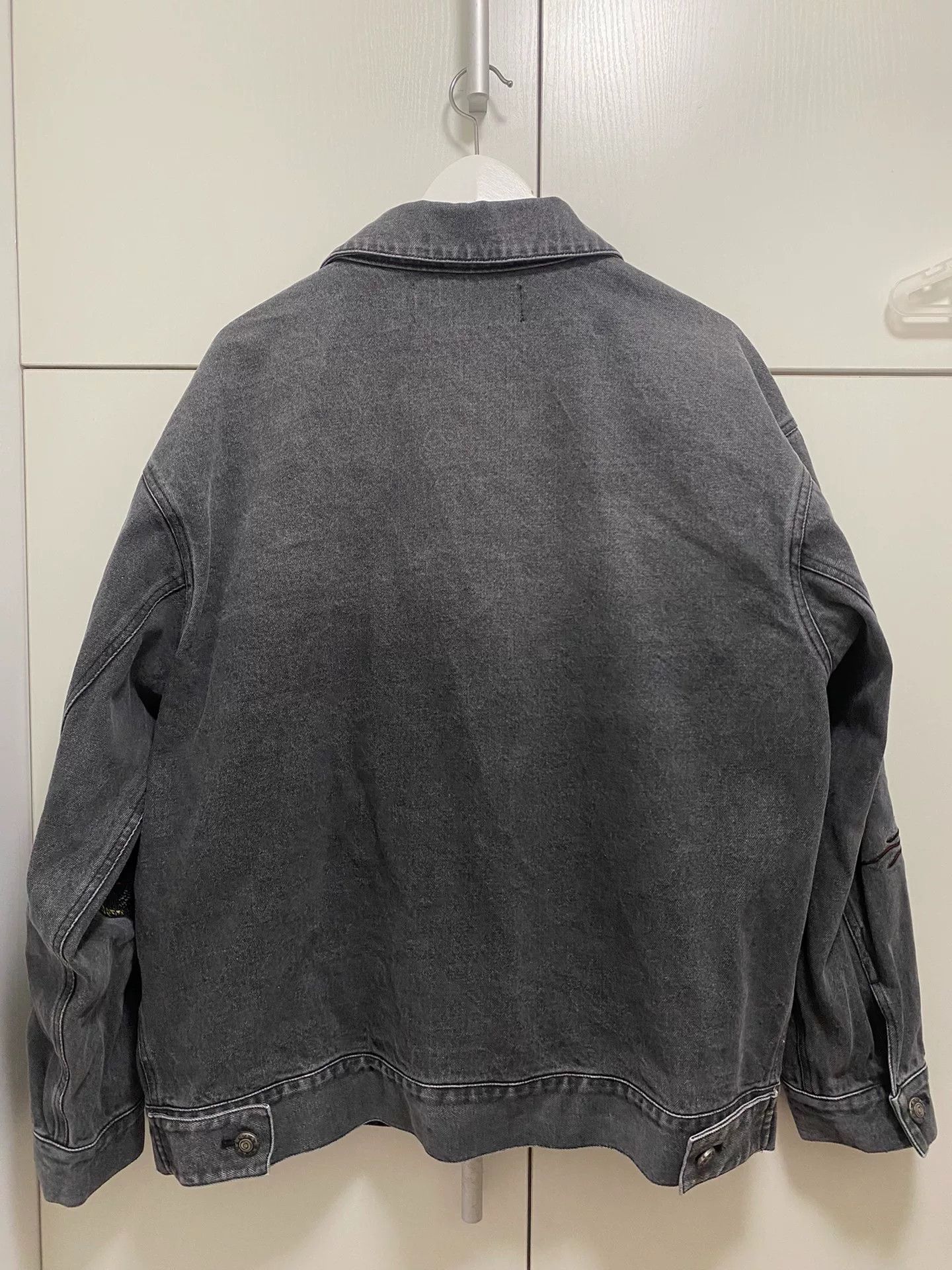 CHENPENG Chinese Style Washed Denim Embroidery Jacket Size US M / EU 48-50 / 2 - 2 Thumbnail