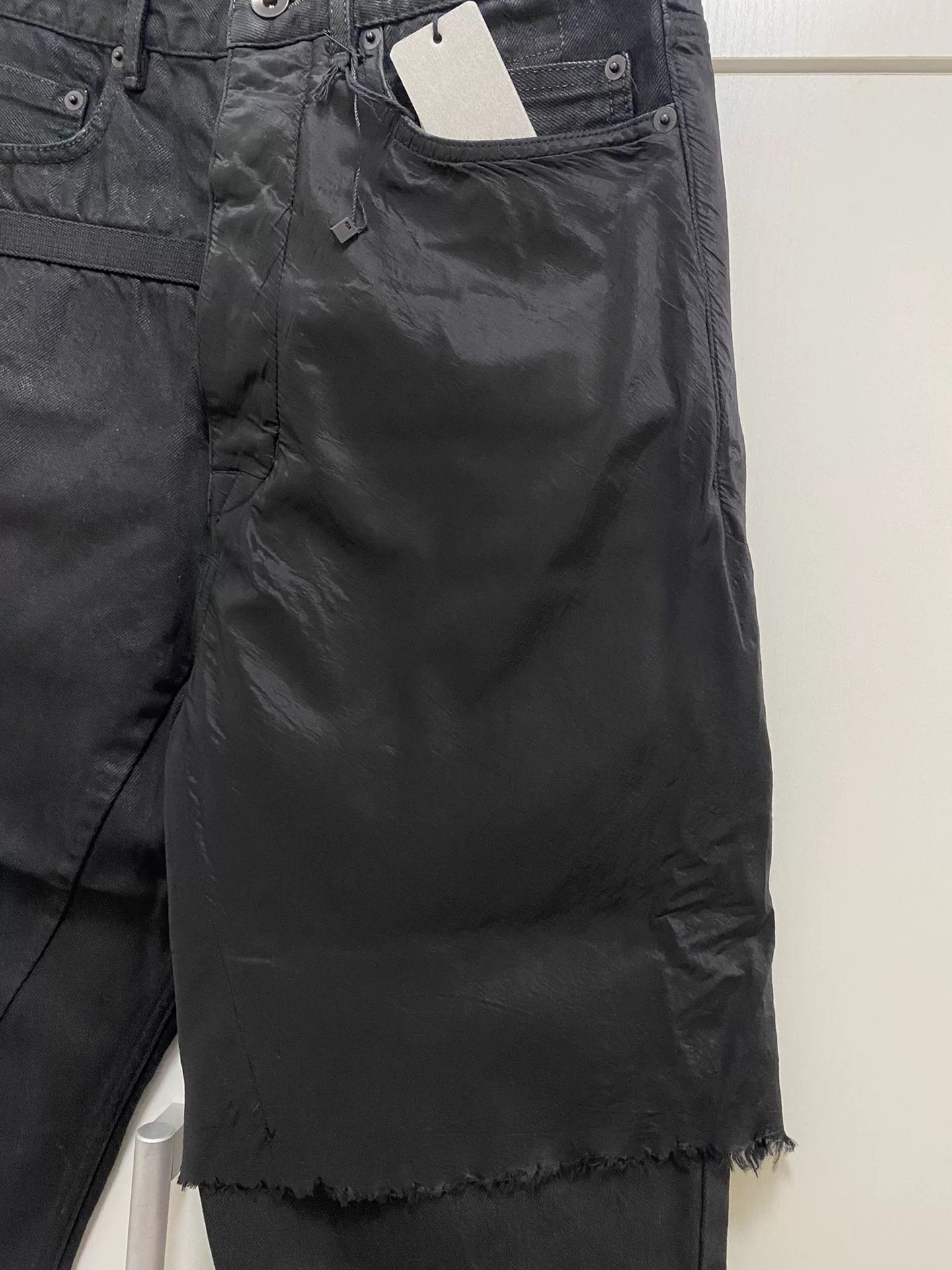 Rick Owens Drkshdw Rick Owens DRKSHDW Waxed Jeans Size US 30 / EU 46 - 6 Thumbnail