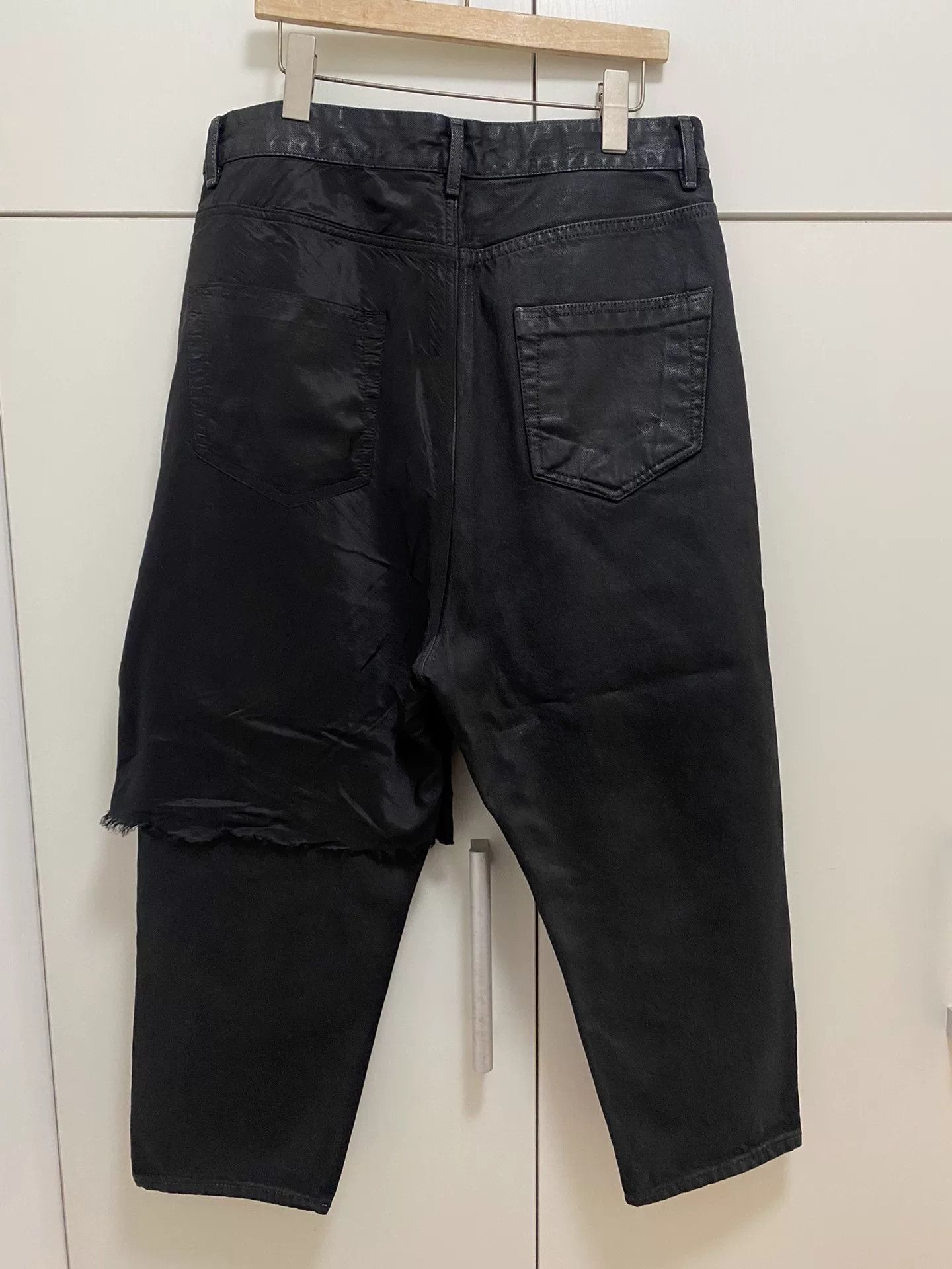 Rick Owens Drkshdw Rick Owens DRKSHDW Waxed Jeans Size US 30 / EU 46 - 2 Thumbnail