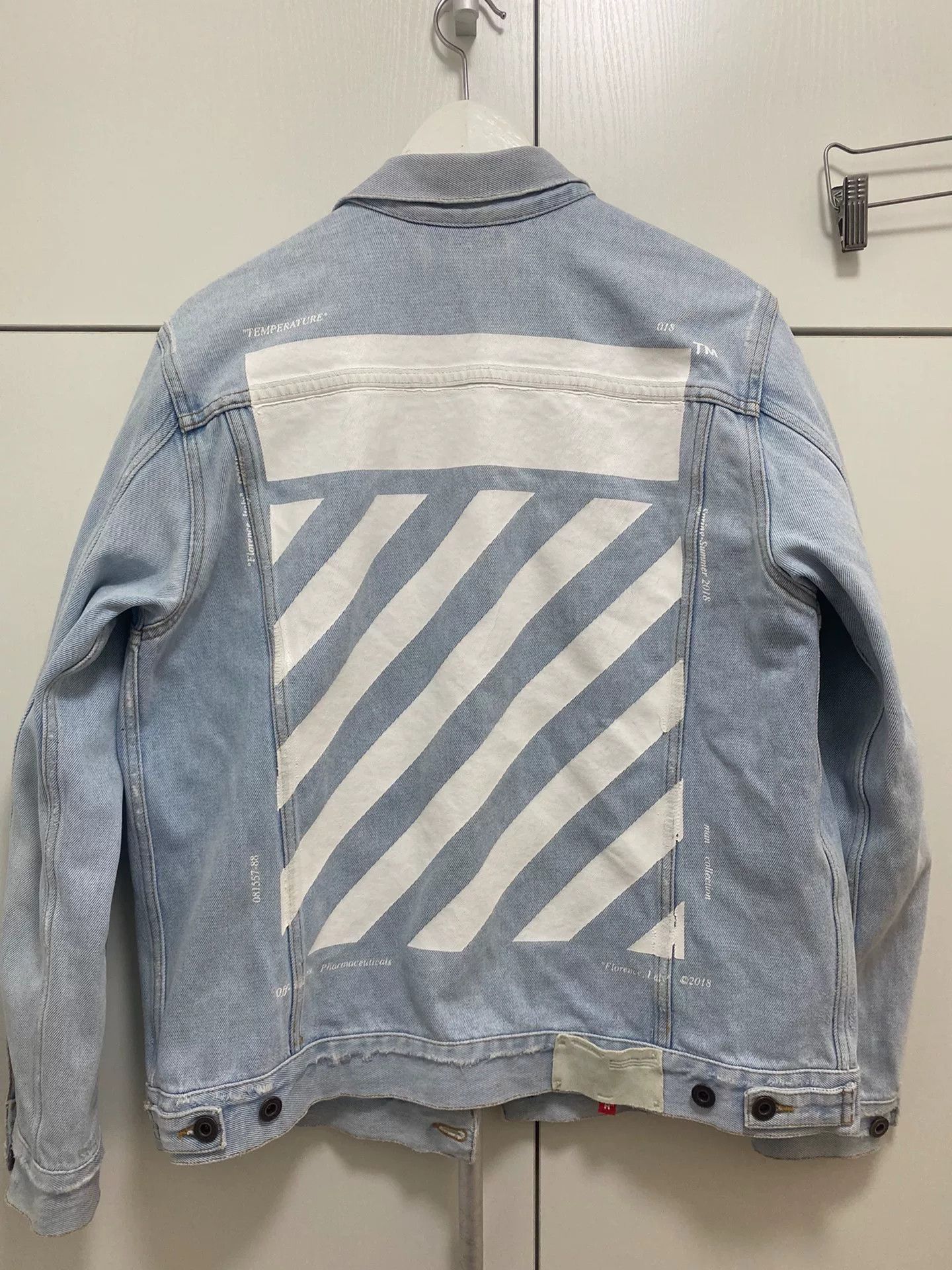 Off-White Off-White Vintage Washed Denim Jacket XS Size US XS / EU 42 / 0 - 2 Thumbnail