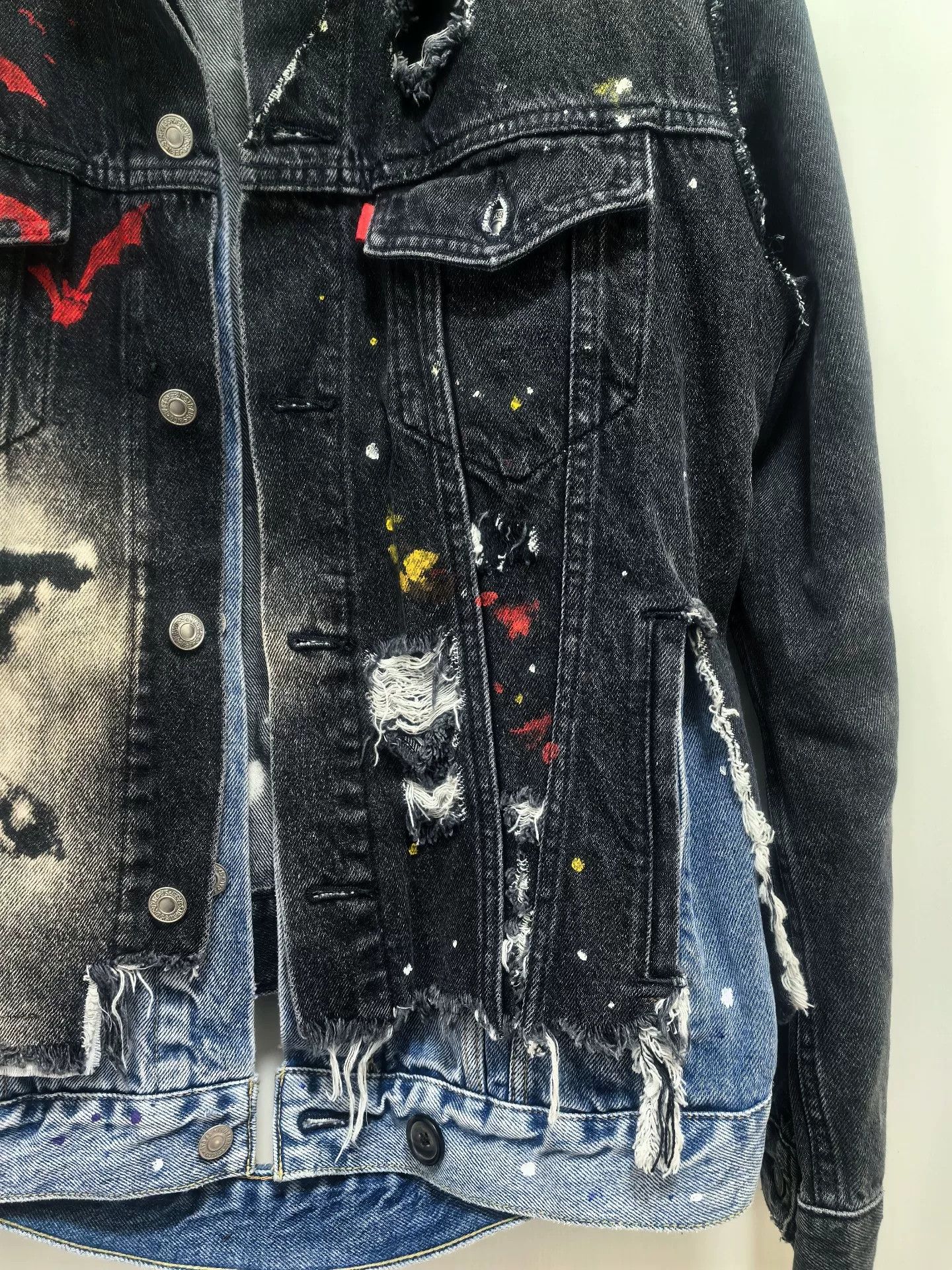 Maison MIHARA YASUHIRO Remake Dark Denim Graffiti Jacket Size US L / EU 52-54 / 3 - 4 Thumbnail