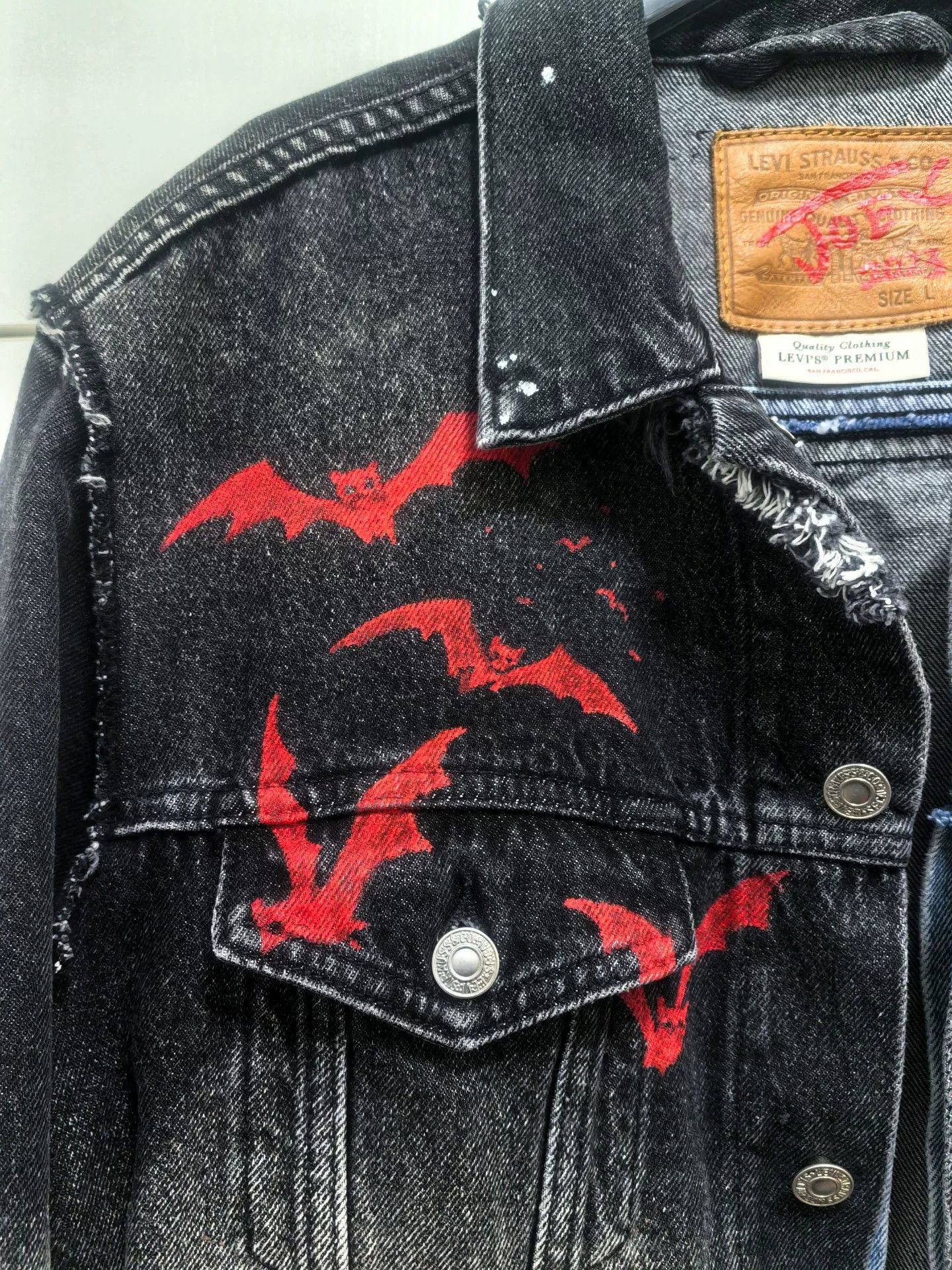 Maison MIHARA YASUHIRO Remake Dark Denim Graffiti Jacket Size US L / EU 52-54 / 3 - 3 Thumbnail
