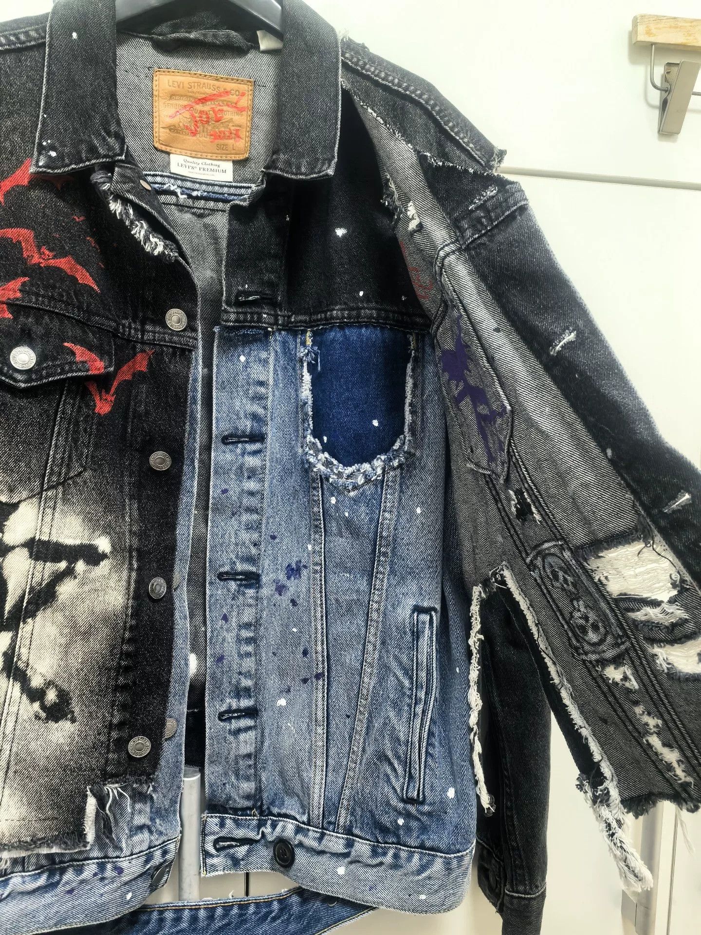 Maison MIHARA YASUHIRO Remake Dark Denim Graffiti Jacket Size US L / EU 52-54 / 3 - 6 Thumbnail