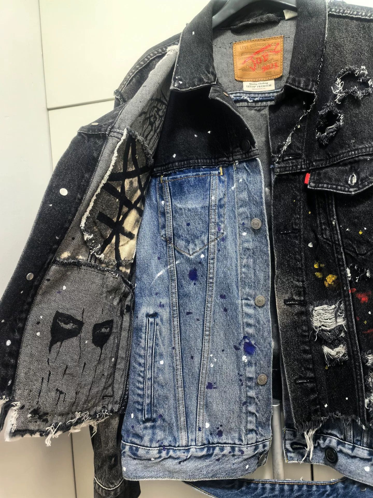 Maison MIHARA YASUHIRO Remake Dark Denim Graffiti Jacket Size US L / EU 52-54 / 3 - 5 Thumbnail