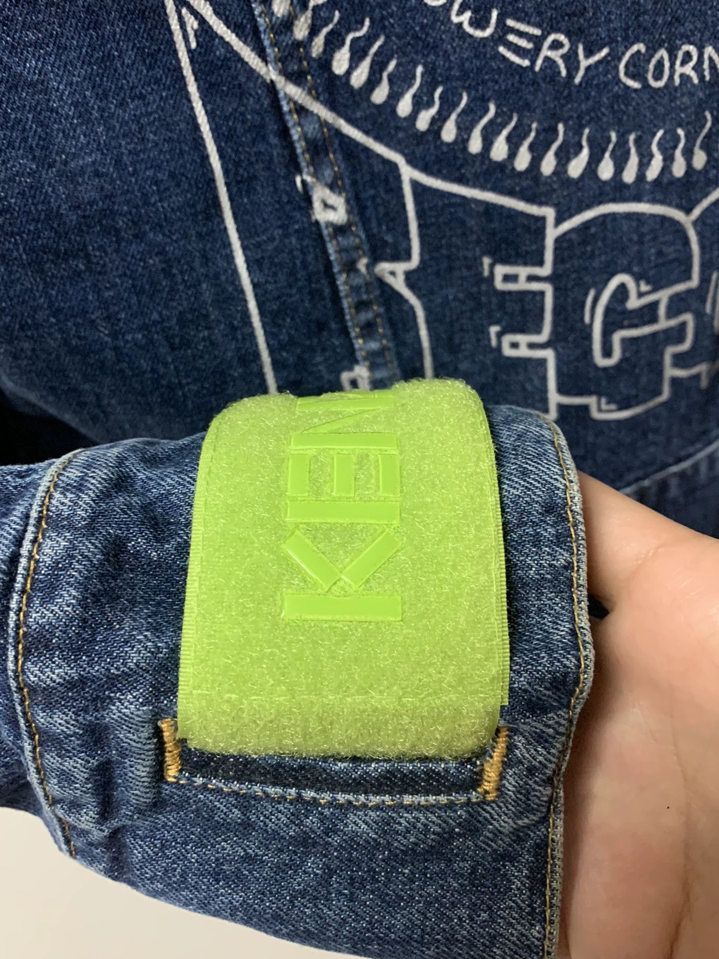 Kenzo Kenzo Fluorescent Velcro Denim Jacket Size US S / EU 44-46 / 1 - 7 Thumbnail
