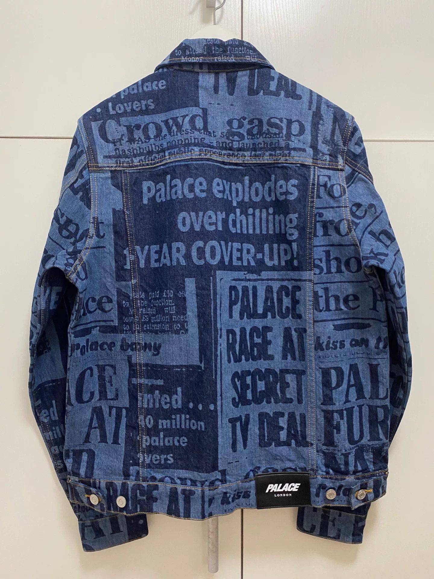 Palace Palace All-Over Logo Denim Jacket Size US M / EU 48-50 / 2 - 2 Thumbnail