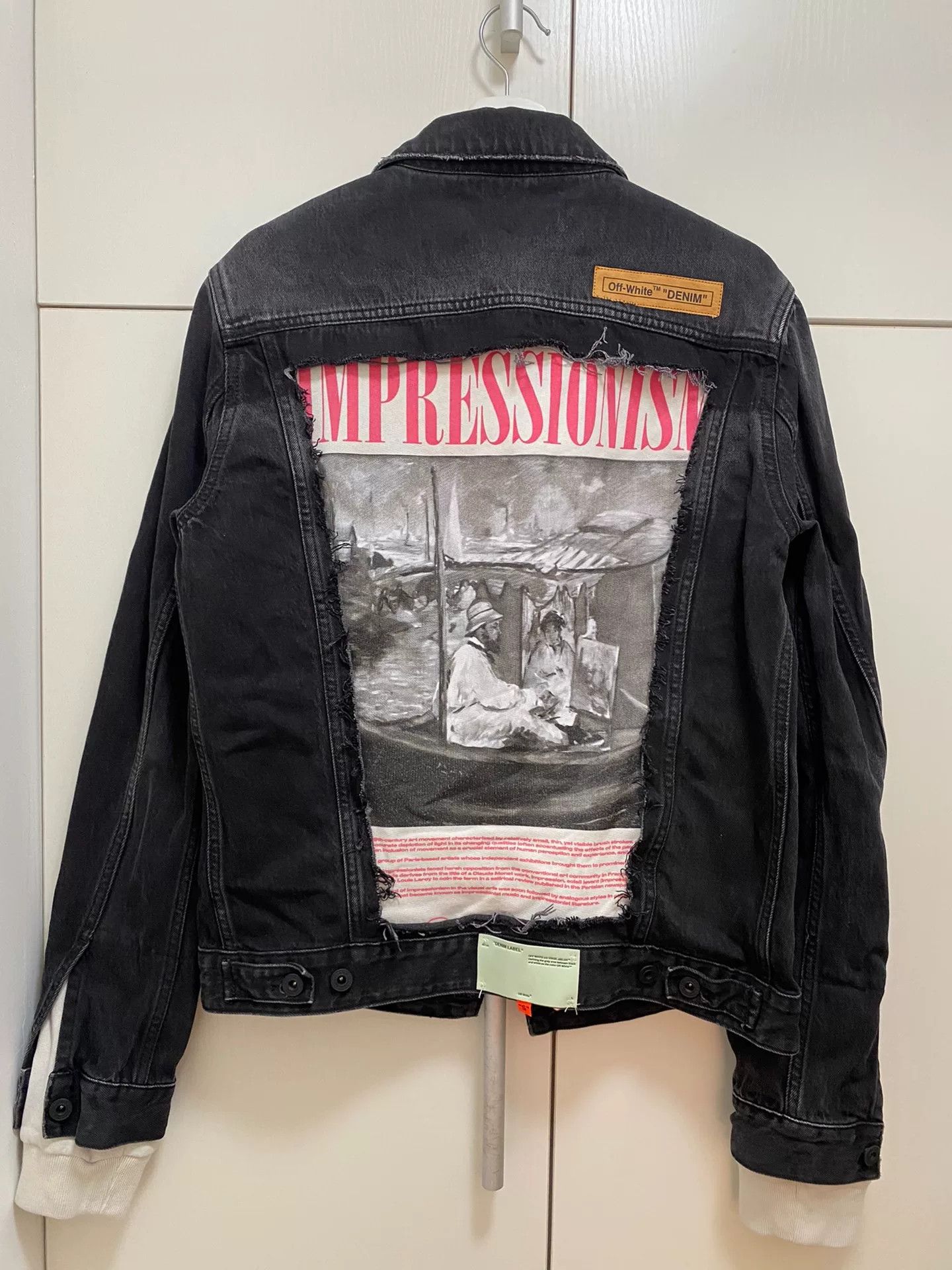 Off-White Off-White Monet Print Spliced Denim Jacket Size US L / EU 52-54 / 3 - 2 Thumbnail