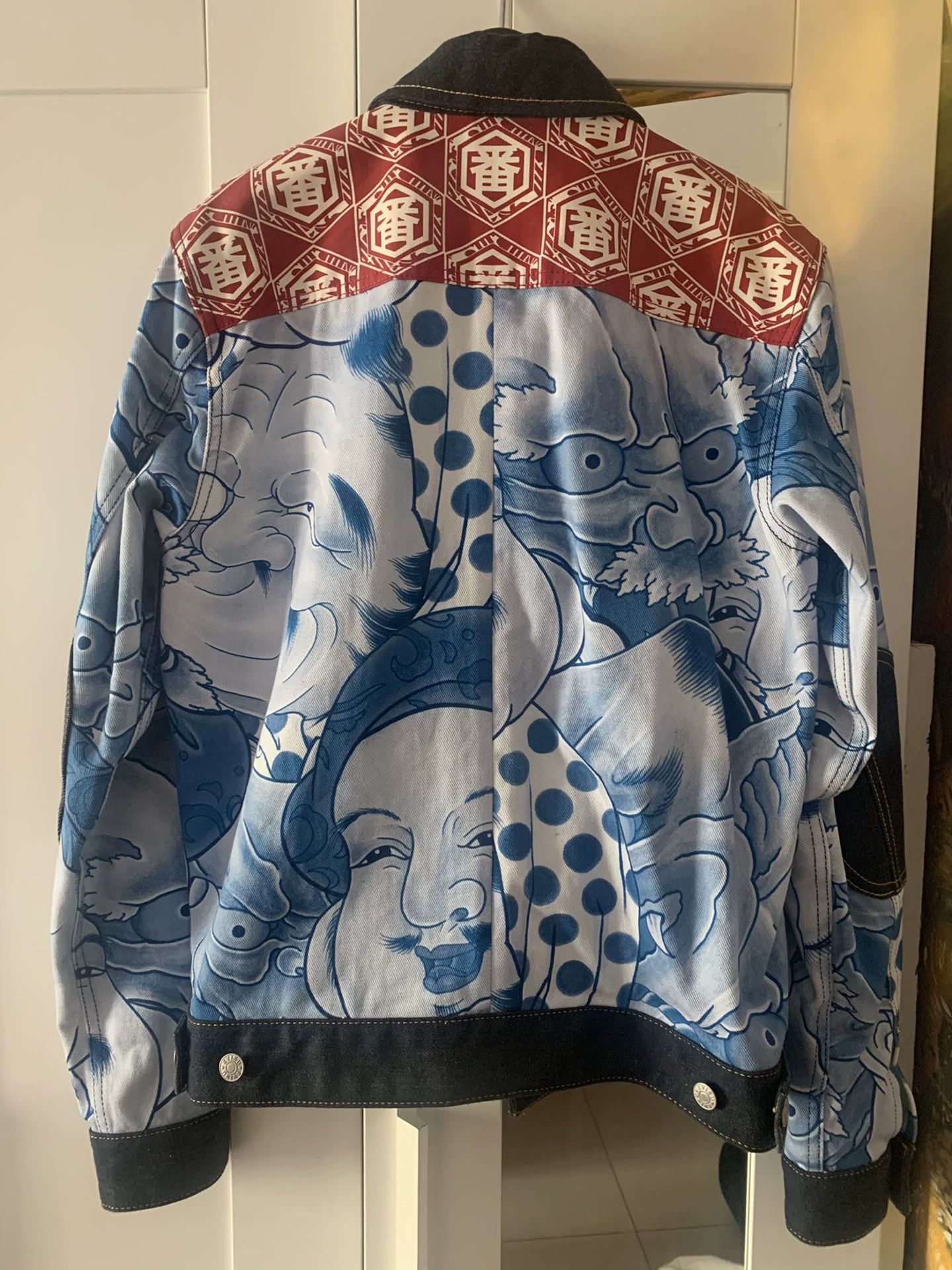 Evisu Authentic Evisu Full Print Denim Jacket Size US M / EU 48-50 / 2 - 2 Thumbnail