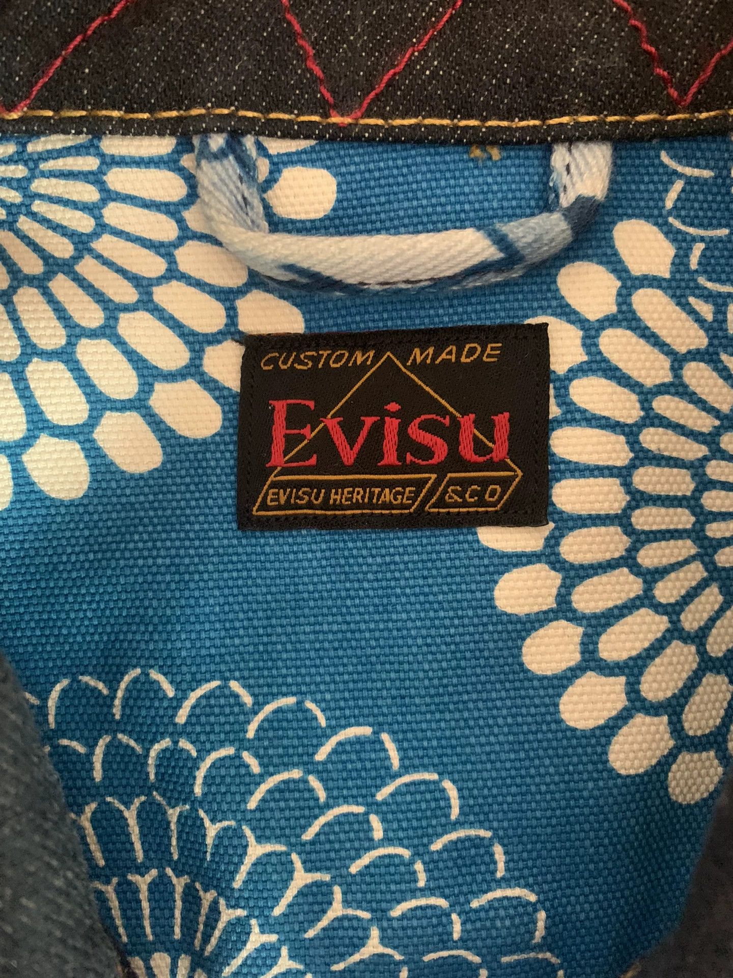 Evisu Authentic Evisu Full Print Denim Jacket Size US M / EU 48-50 / 2 - 3 Thumbnail