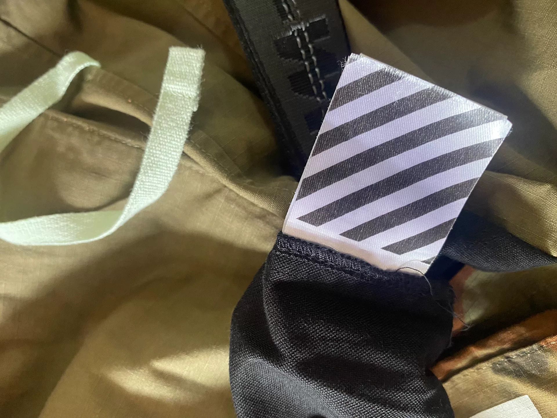 Off-White Off-White Camo Patchwork Black Shirt Jacket Size US XS / EU 42 / 0 - 7 Thumbnail