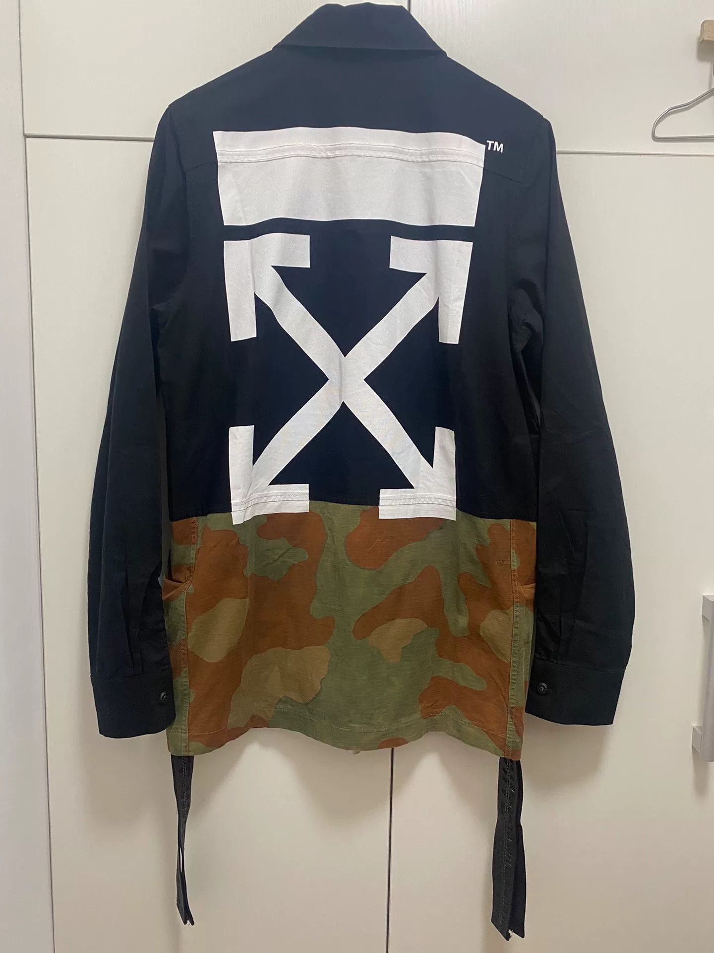 Off-White Off-White Camo Patchwork Black Shirt Jacket Size US XS / EU 42 / 0 - 2 Thumbnail