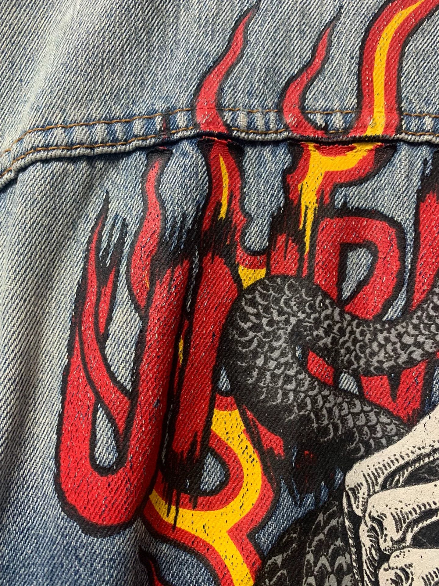 Ben Taverniti Unravel Project Unravel Project Classic Ribbon Denim Jacket Size US S / EU 44-46 / 1 - 4 Thumbnail