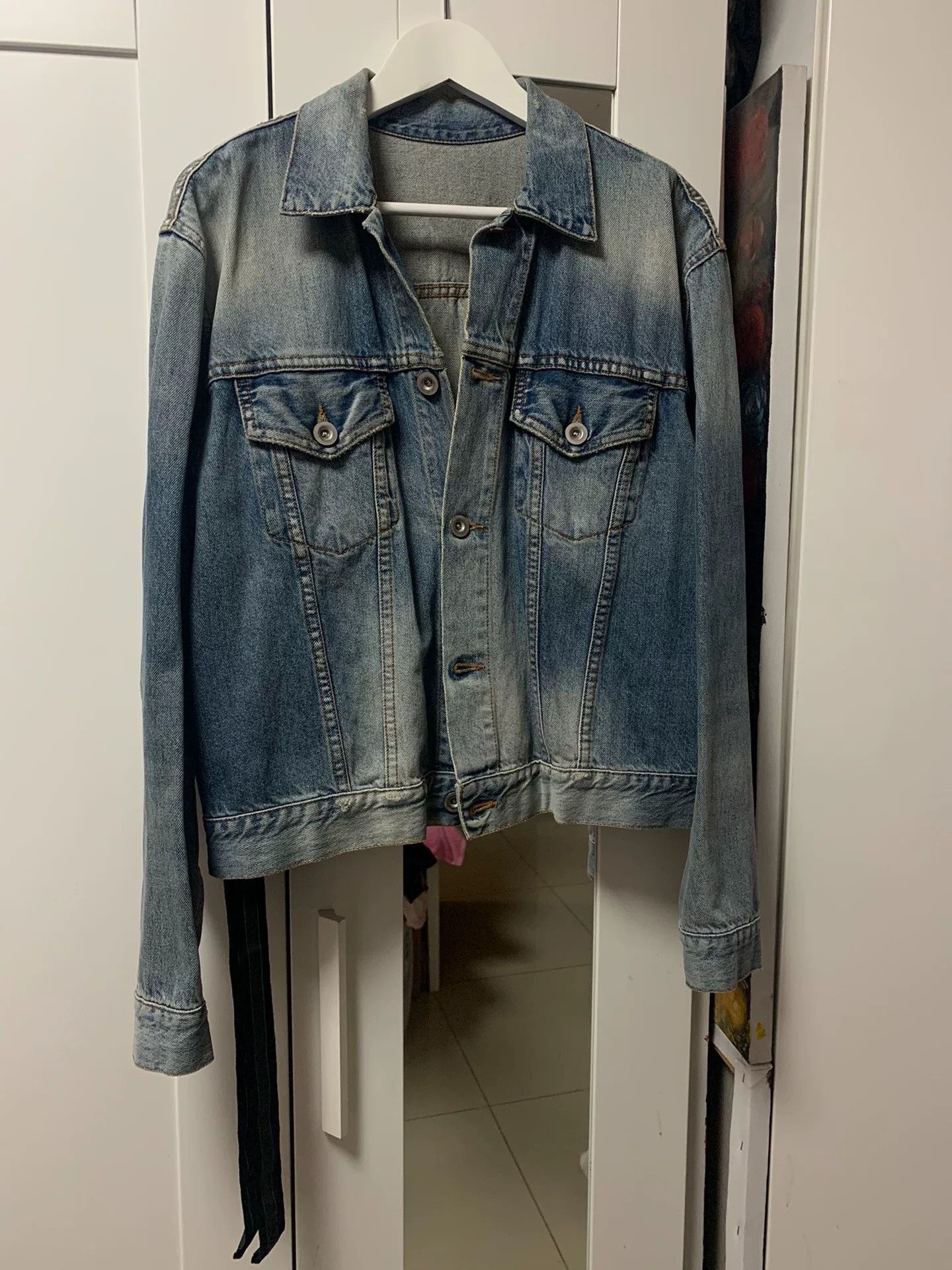 Ben Taverniti Unravel Project Unravel Project Classic Ribbon Denim Jacket Size US S / EU 44-46 / 1 - 2 Thumbnail
