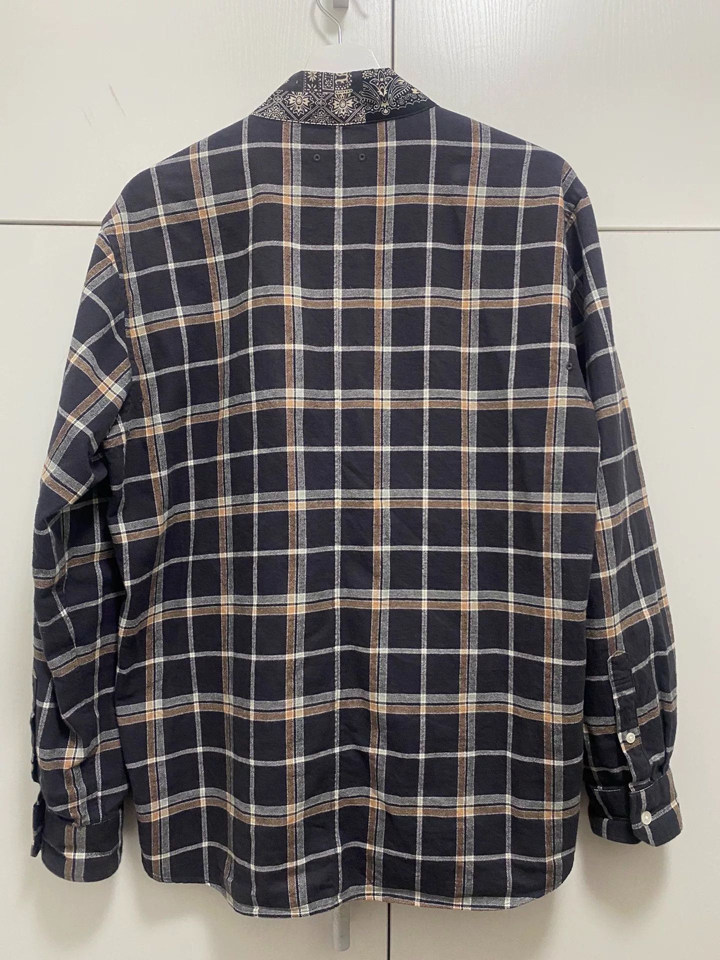 SOPHNET 20SS Kimono Collar Plaid Shirt