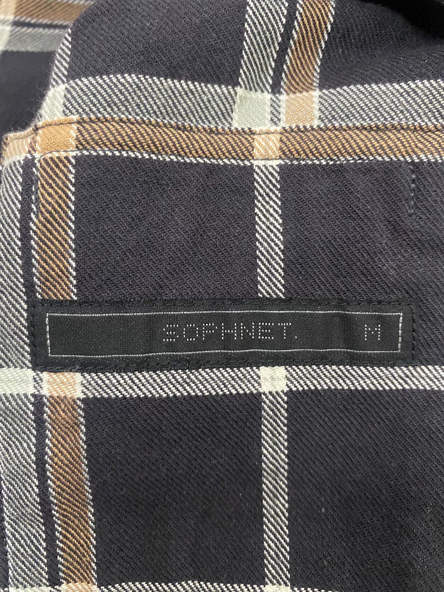 SOPHNET 20SS Kimono Collar Plaid Shirt