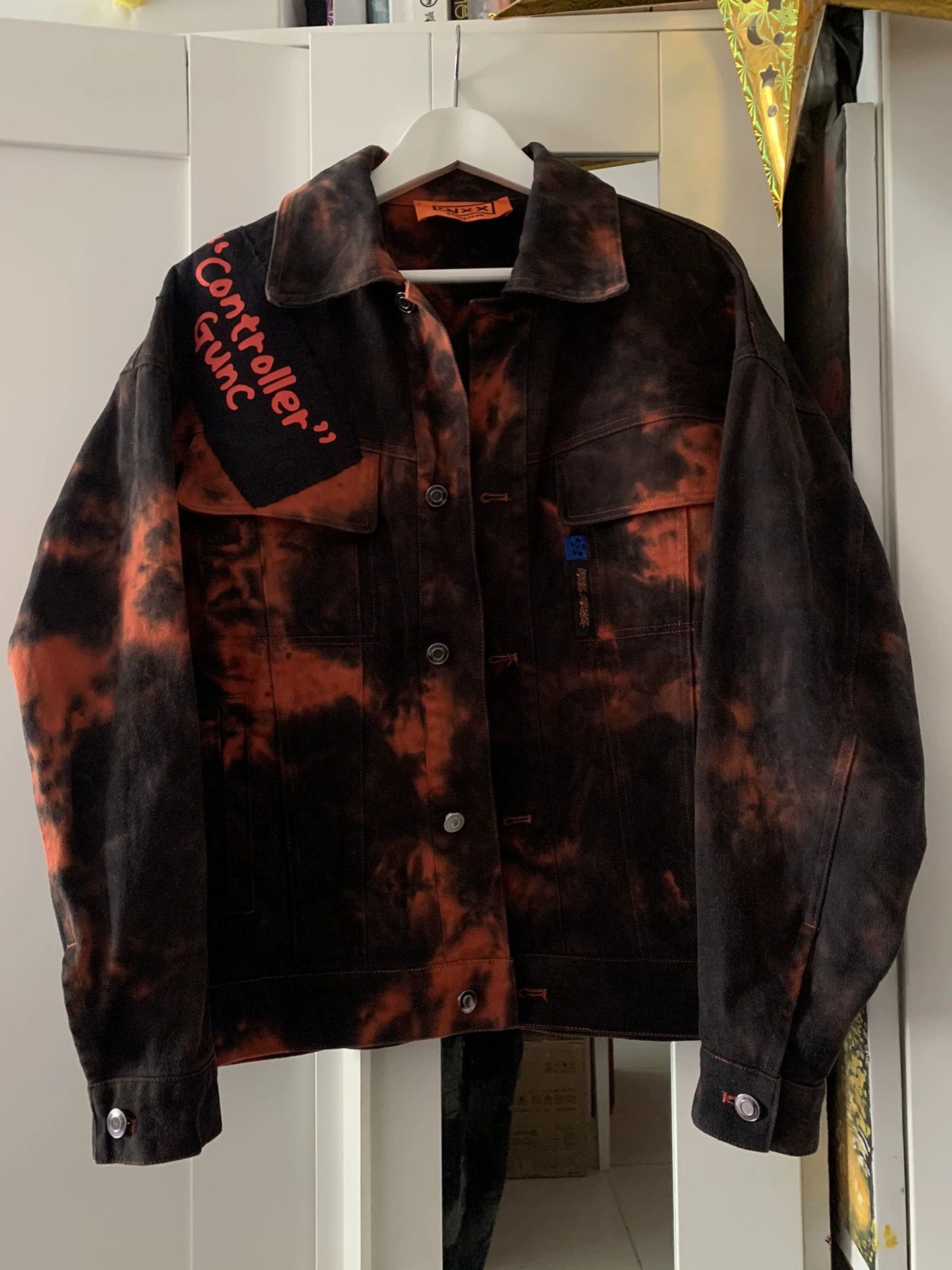 roarguns CGJoey Remake Red Black Denim Jacket Size US M / EU 48-50 / 2 - 2 Thumbnail