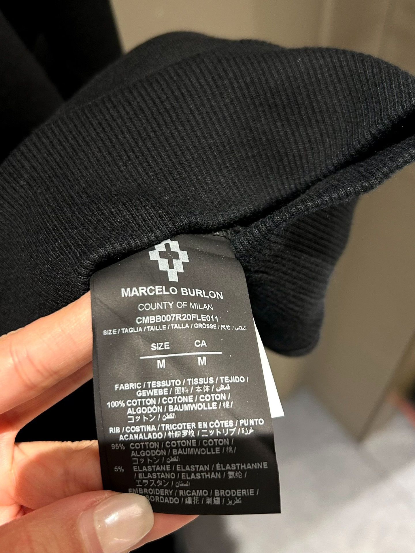 Marcelo Burlon Marcelo Burlon Black Sweatshirt Size US M / EU 48-50 / 2 - 5 Thumbnail