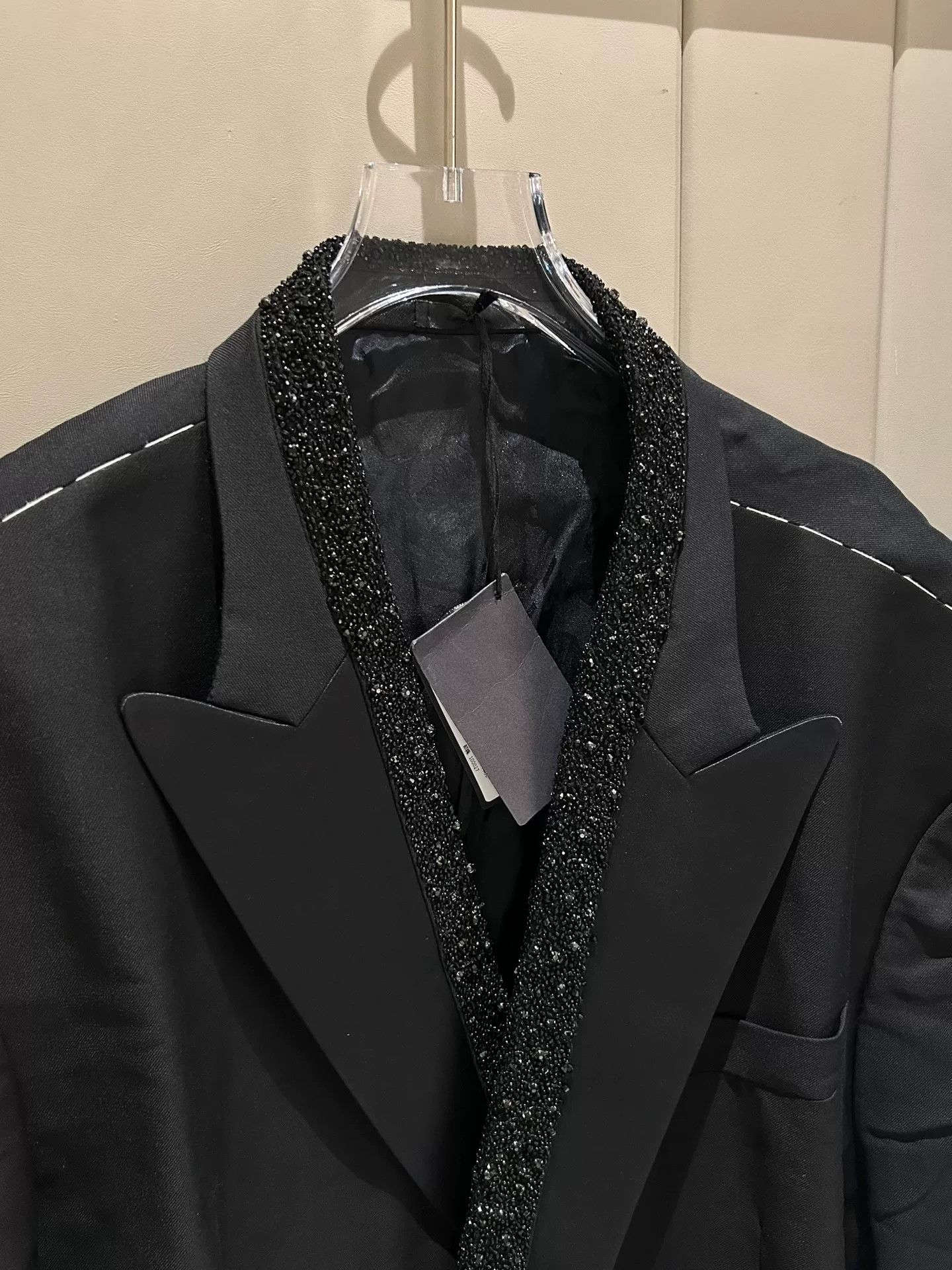 Versace Versace Sequin Collar Double-Breasted Blazer Size US L / EU 52-54 / 3 - 2 Thumbnail