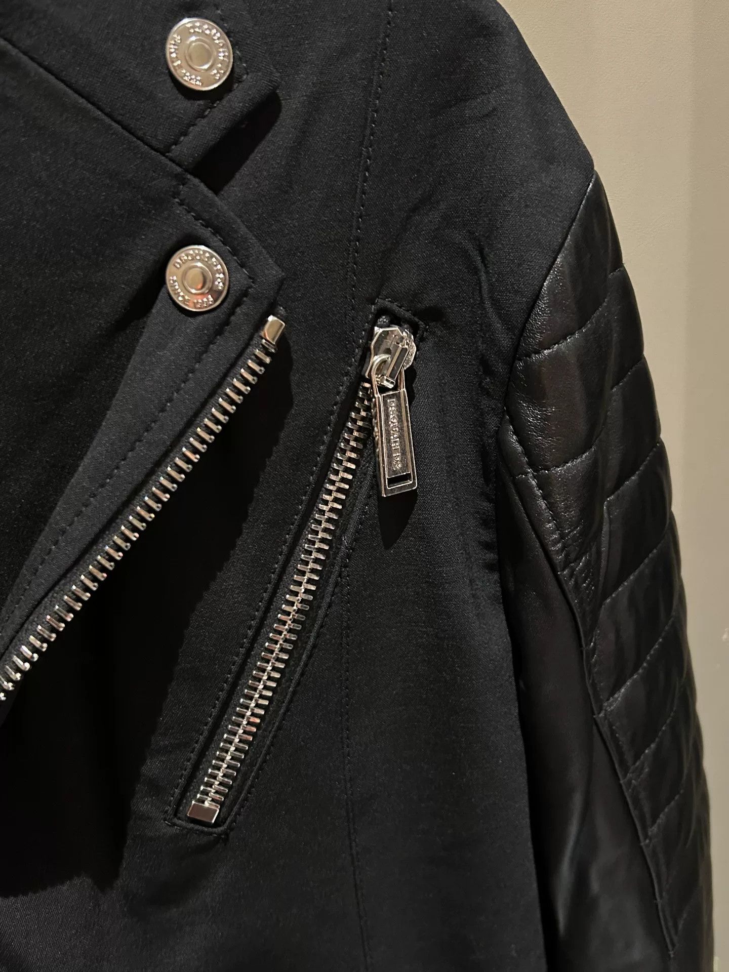 Dsquared2 DSQUARED2 Men's Leather Coat Size US S / EU 44-46 / 1 - 4 Thumbnail