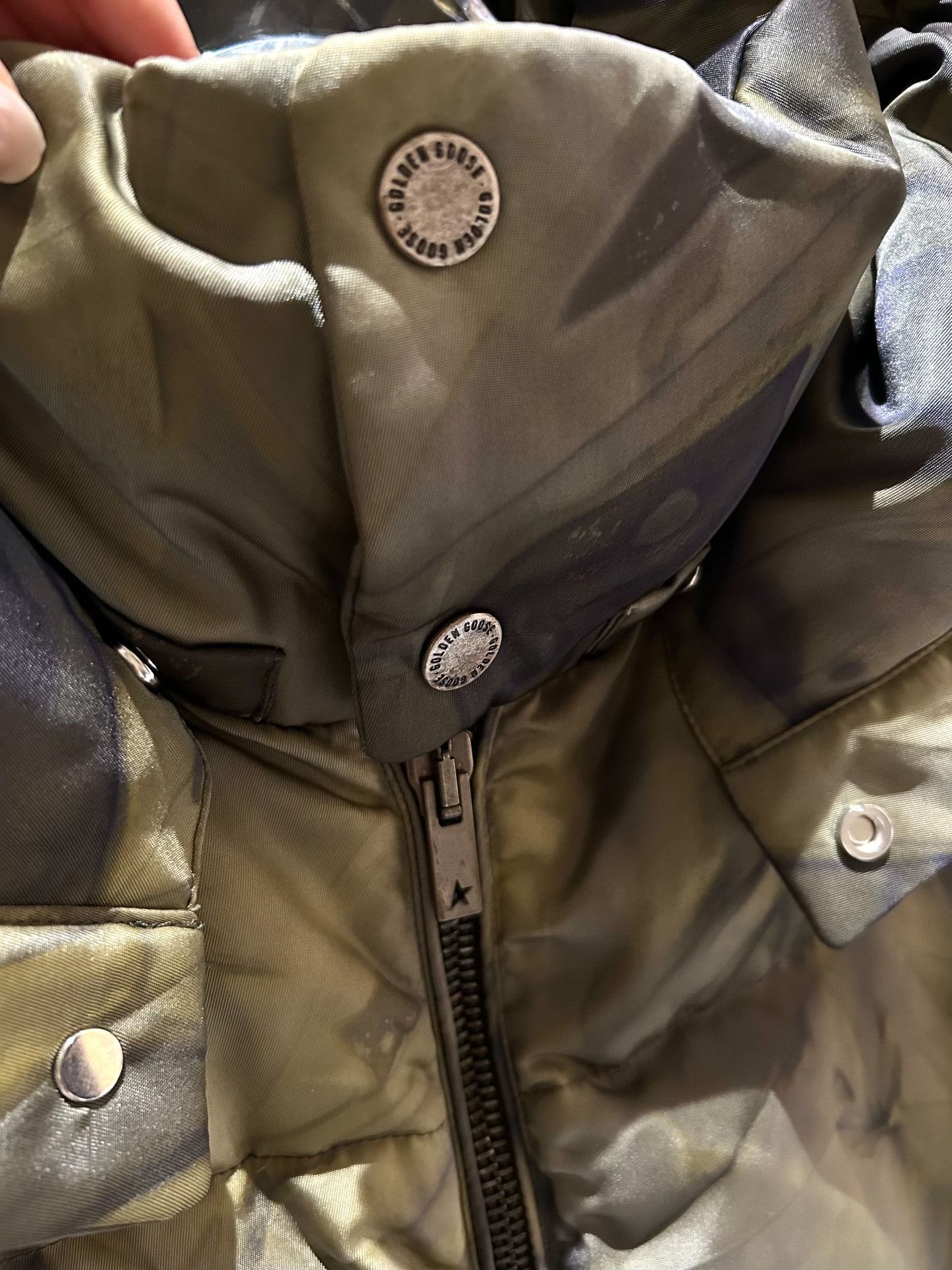 Golden Goose Golden Goose Camo Down Jacket Size US M / EU 48-50 / 2 - 2 Thumbnail
