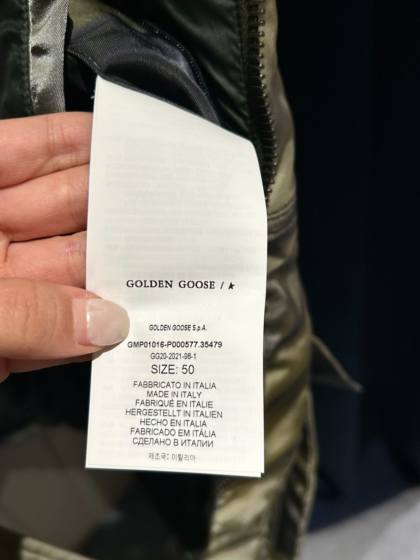 Golden Goose Golden Goose Camo Down Jacket Size US M / EU 48-50 / 2 - 8 Thumbnail