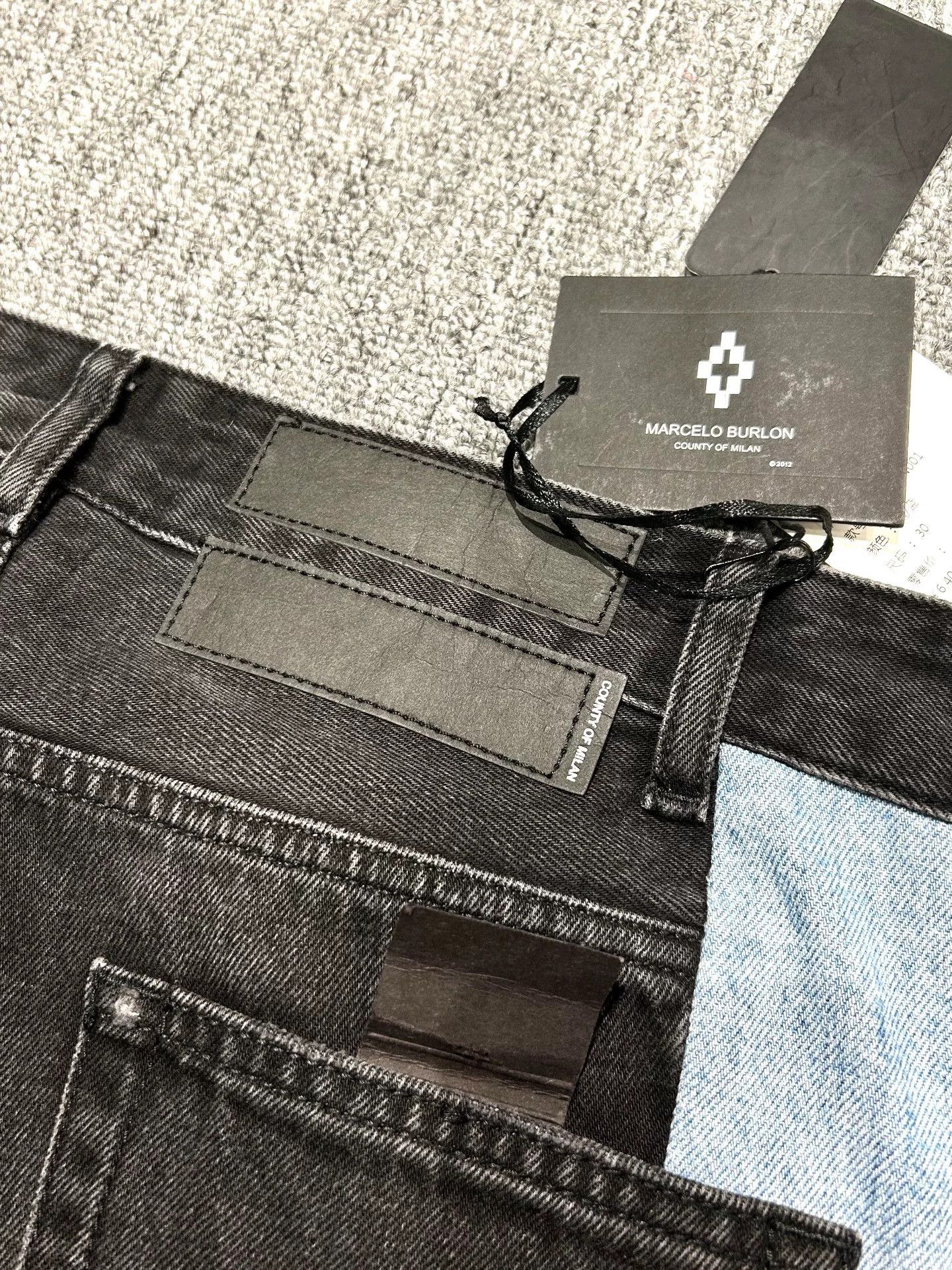 Marcelo Burlon MARCELO BURLON Men's Denim Pants Size US 30 / EU 46 - 6 Thumbnail