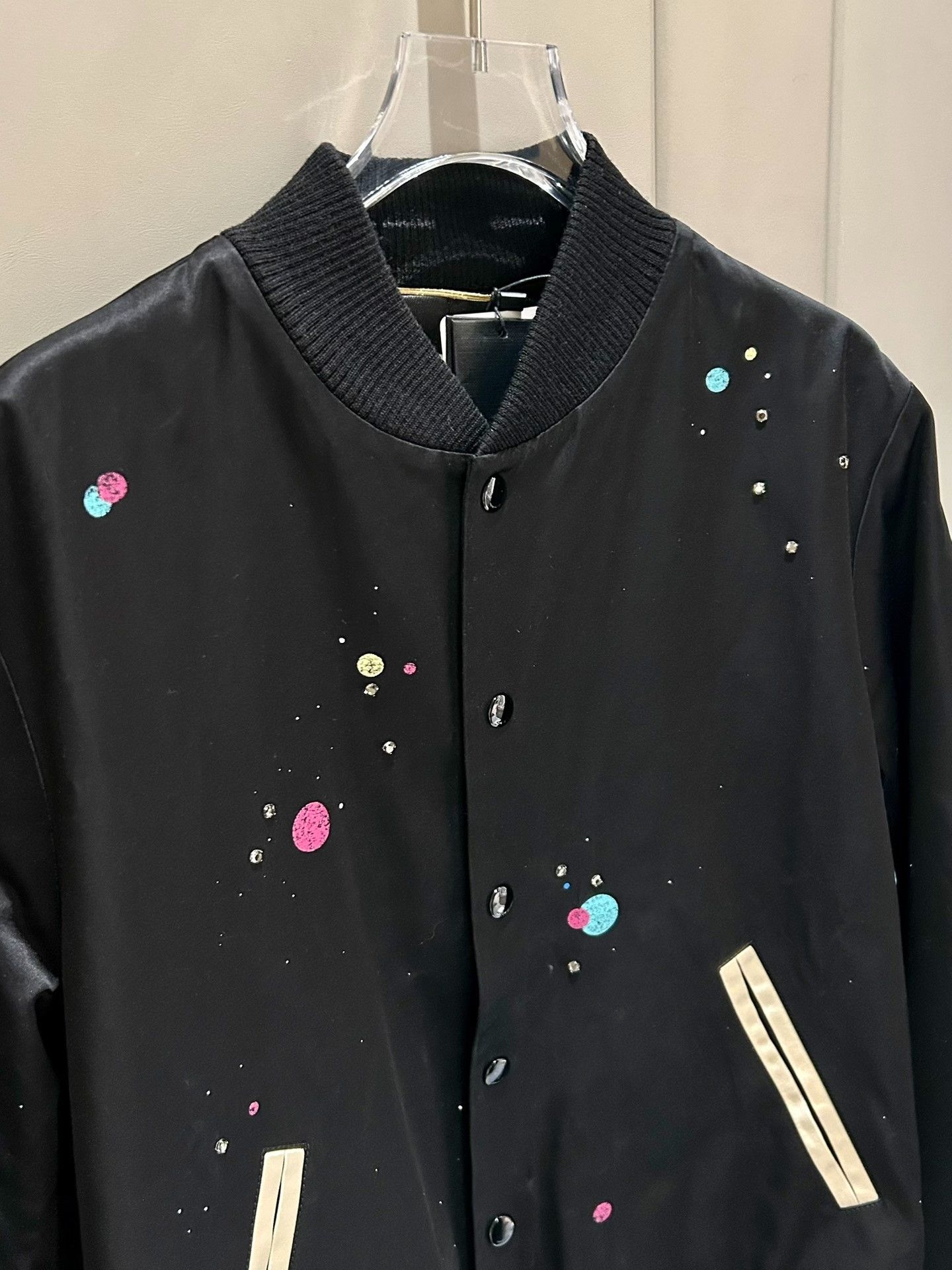 Saint Laurent Paris Saint Laurent Women's Starry Print Jacket Size S / US 4 / IT 40 - 2 Thumbnail