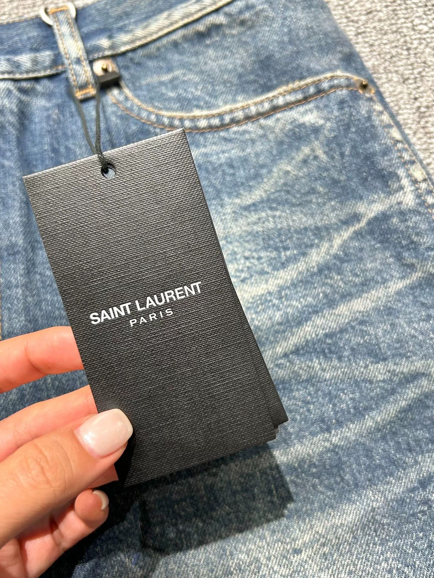 Saint Laurent Paris Saint Laurent Denim Shorts Size 27" / US 4 / IT 40 - 3 Thumbnail