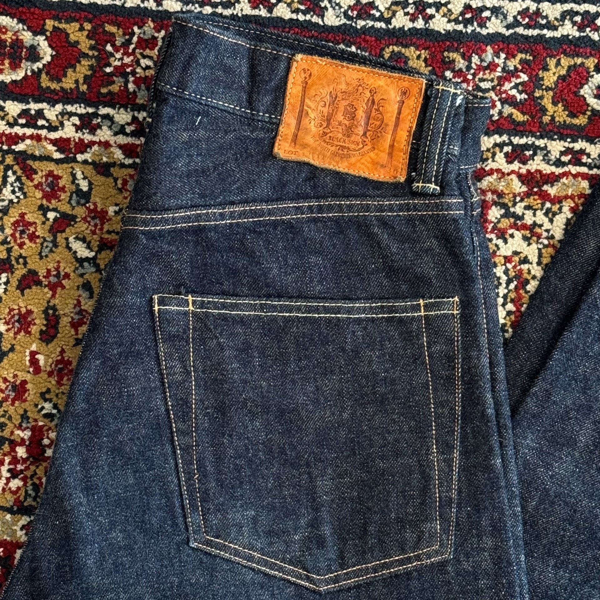 BLACK SIGN Black Sign Raw Denim Jeans Size US 30 / EU 46 - 4 Thumbnail