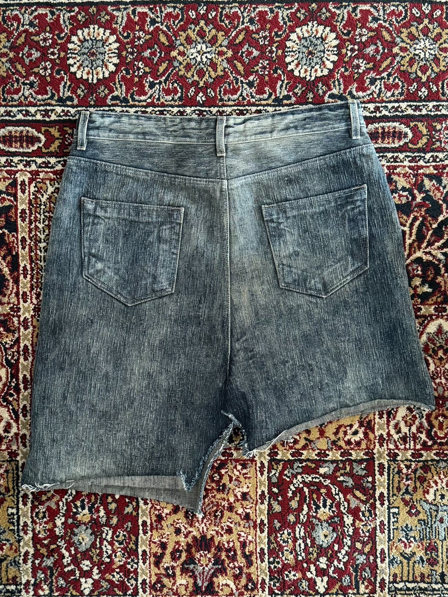 Rick Owens Rick Owens 19SS Mainline Slub Denim Skirt Size US 32 / EU 48 - 2 Thumbnail