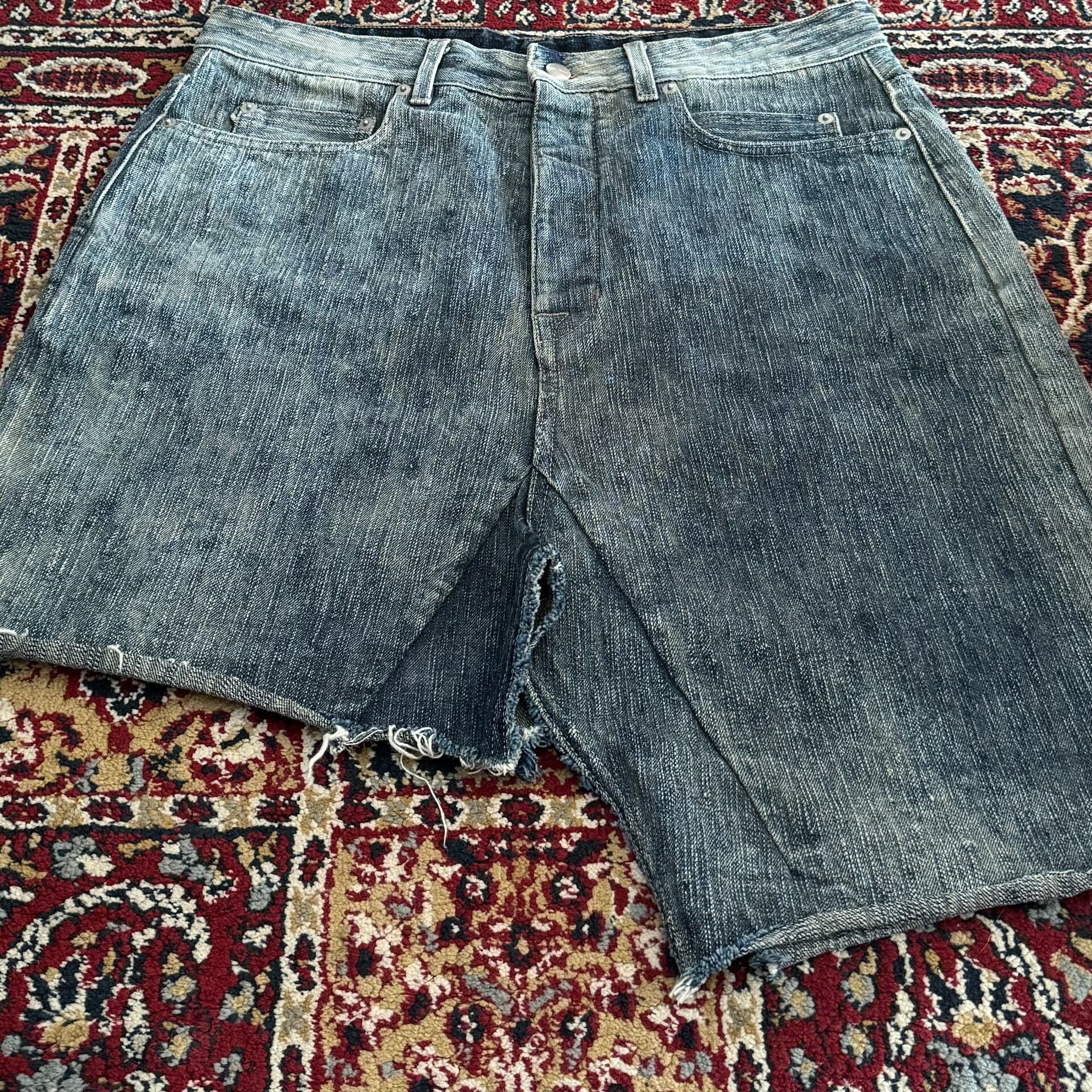 Rick Owens Rick Owens 19SS Mainline Slub Denim Skirt Size US 32 / EU 48 - 4 Thumbnail