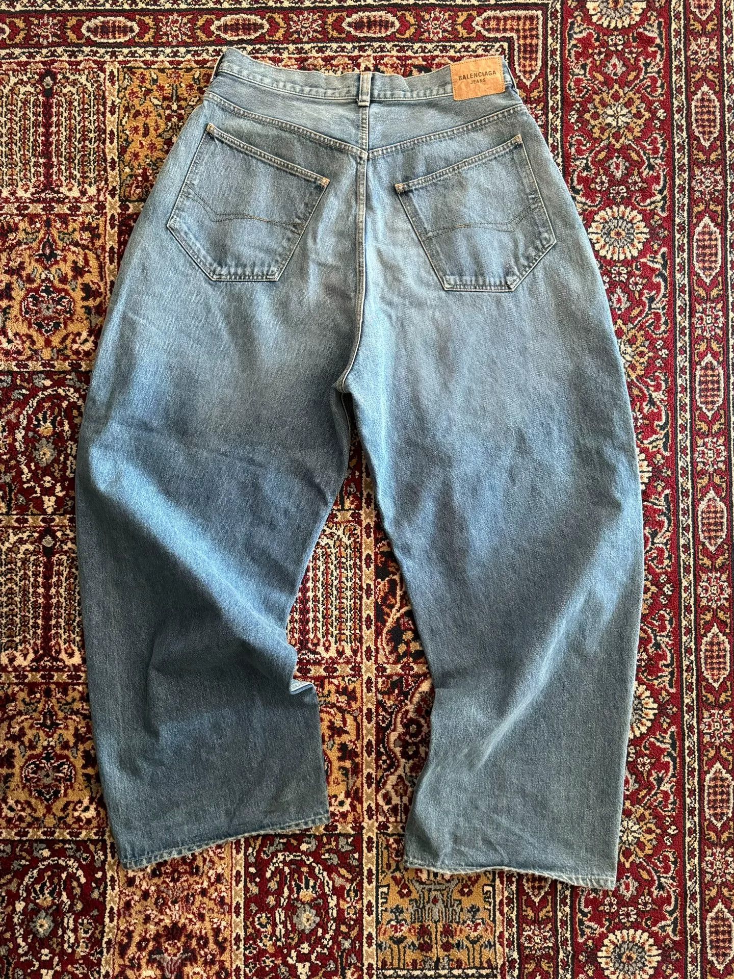 Balenciaga Balenciaga Baggy Washed Blue Denim Size US 34 / EU 50 - 3 Thumbnail