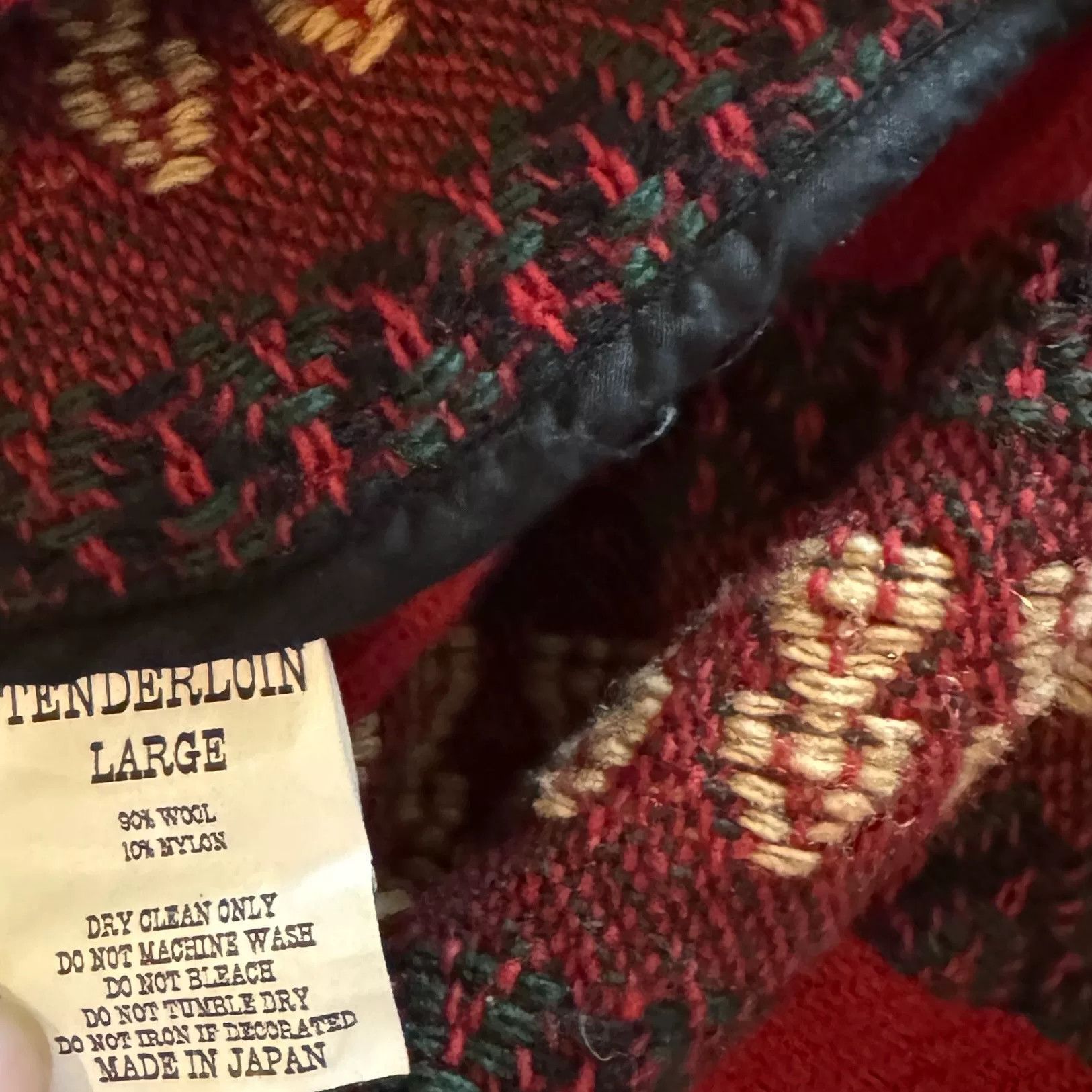 Tenderloin Tenderloin Red Stripe Wool Shirt Size US L / EU 52-54 / 3 - 5 Thumbnail