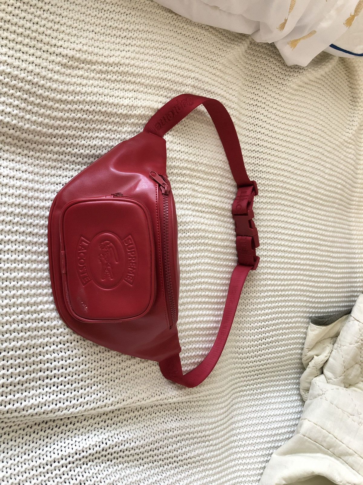 Supreme Lacoste Waist Bag Red-