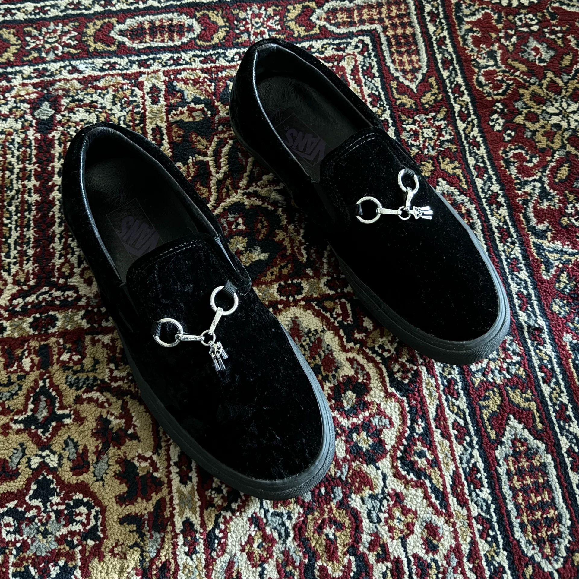 Needles Needles Vans Collaboration Black Velvet Shoes Size US 10 / EU 43 - 2 Thumbnail