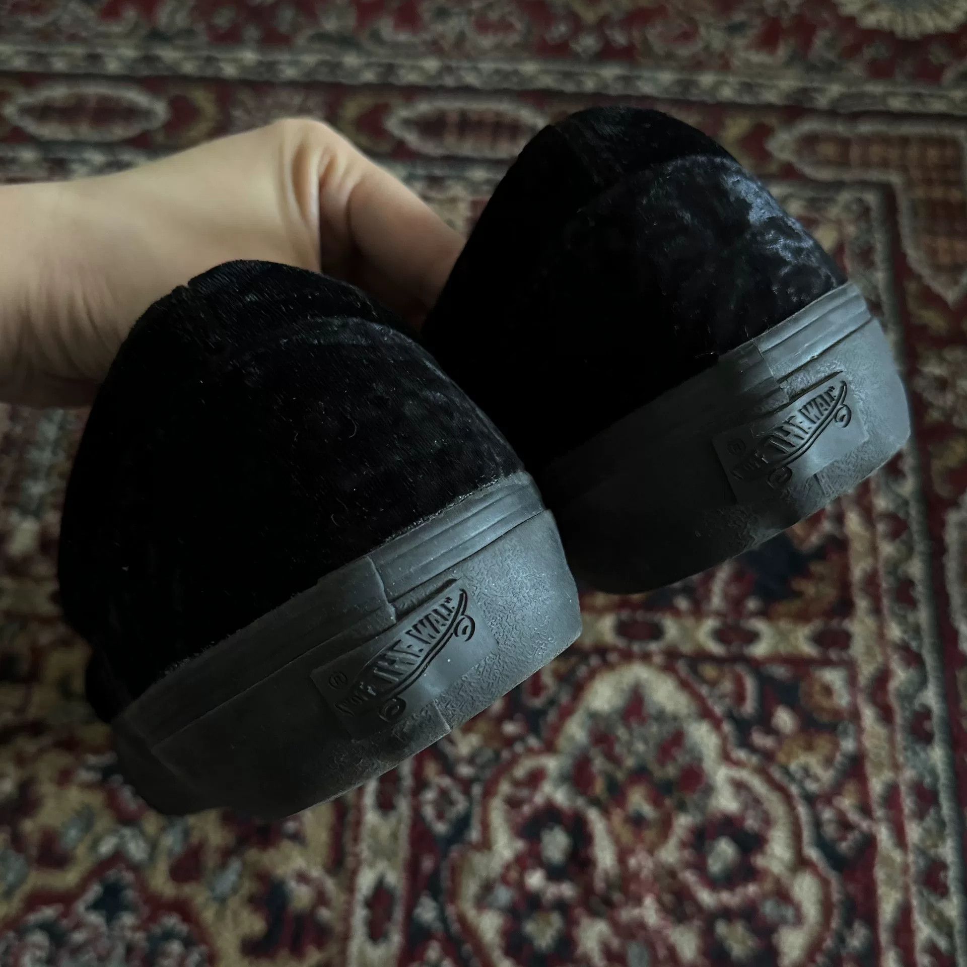 Needles Needles Vans Collaboration Black Velvet Shoes Size US 10 / EU 43 - 4 Thumbnail