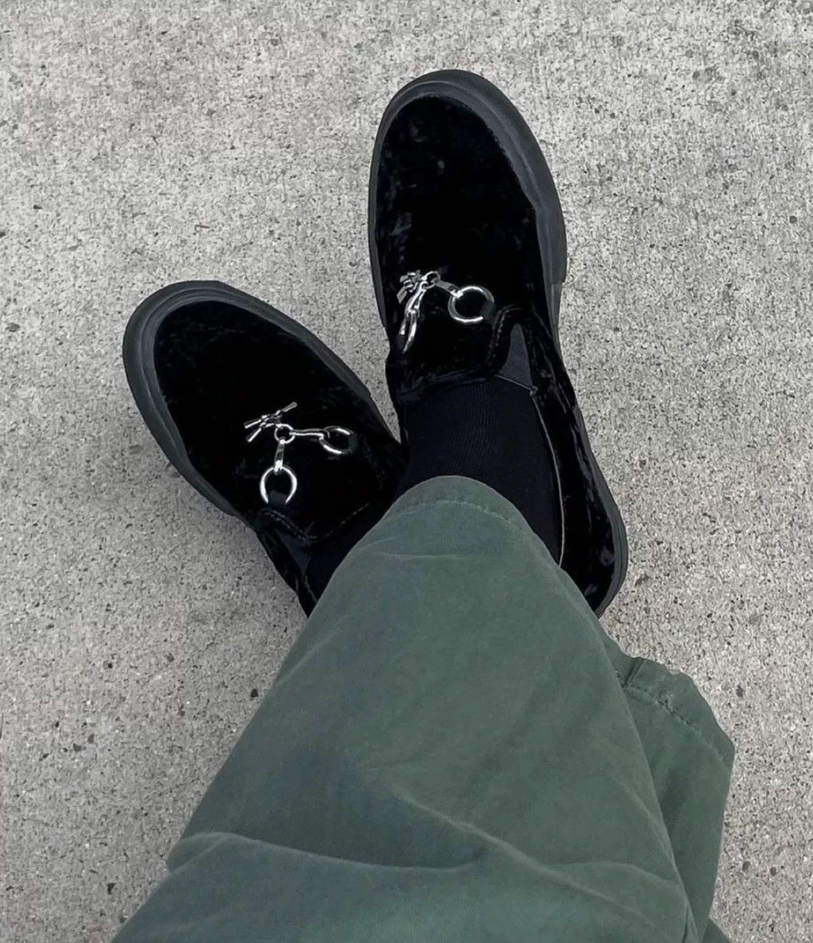 Needles Needles Vans Collaboration Black Velvet Shoes Size US 10 / EU 43 - 7 Thumbnail