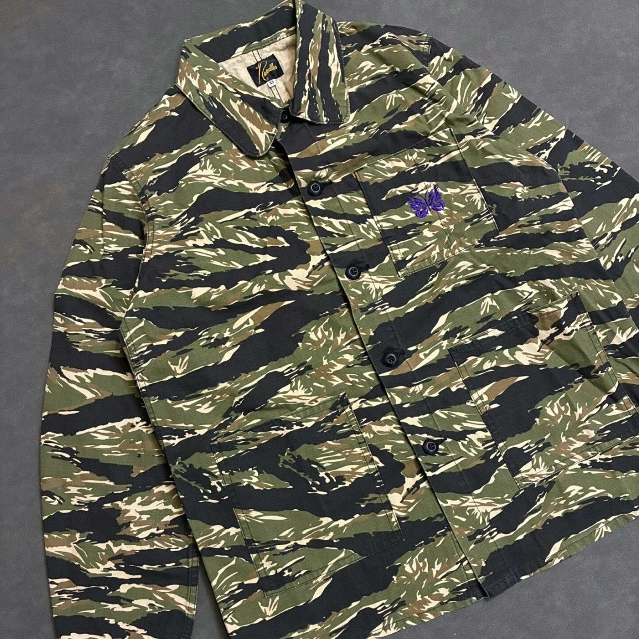 Needles Needles 25SS Coverall Tiger Camo Jacket Size US XS / EU 42 / 0 - 3 Thumbnail
