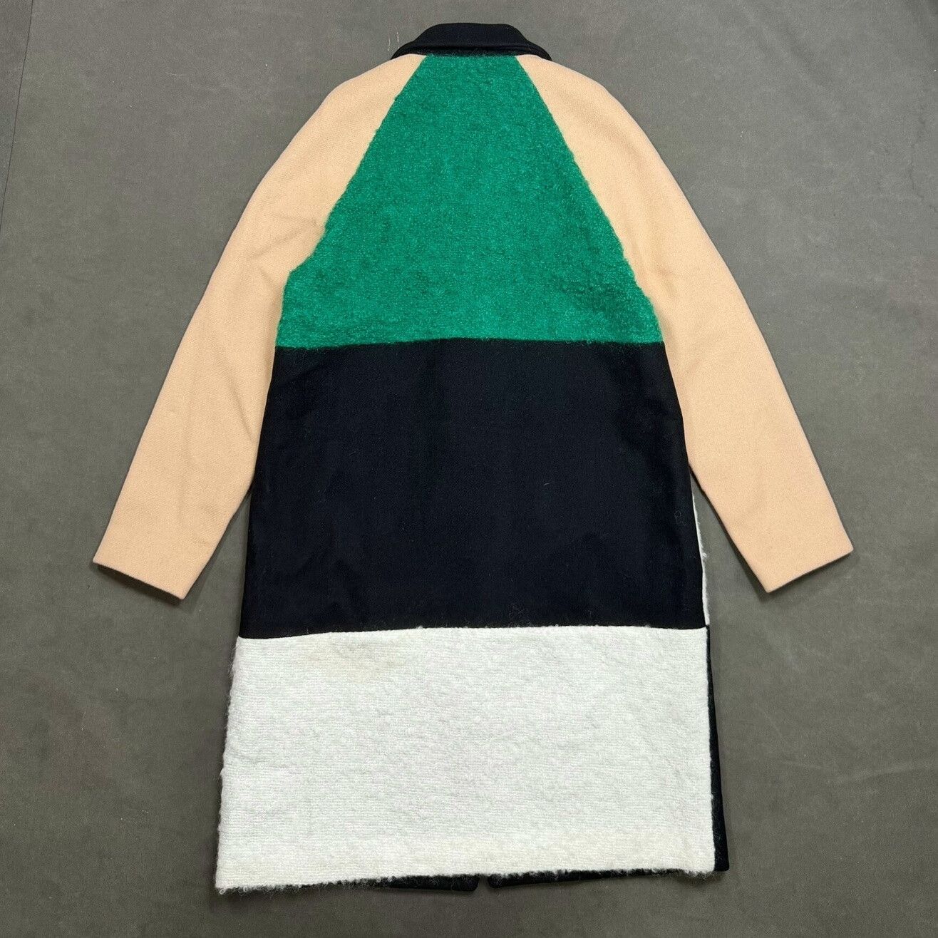 MSGM MSGM Women's Colorblock Wool Coat Size S / US 4 / IT 40 - 2 Thumbnail
